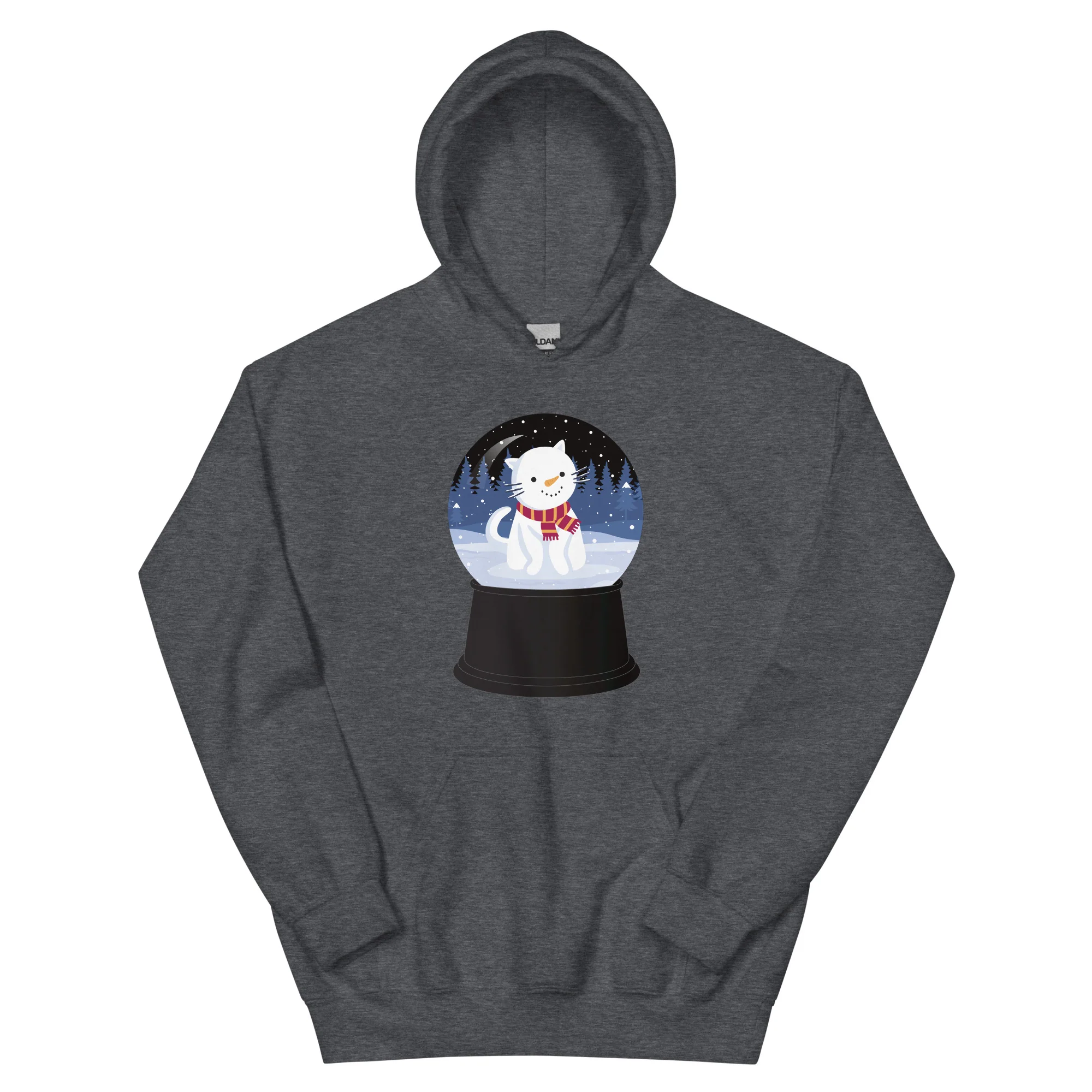 Snowman Kitty Snow Globe Hoodie - Image 6