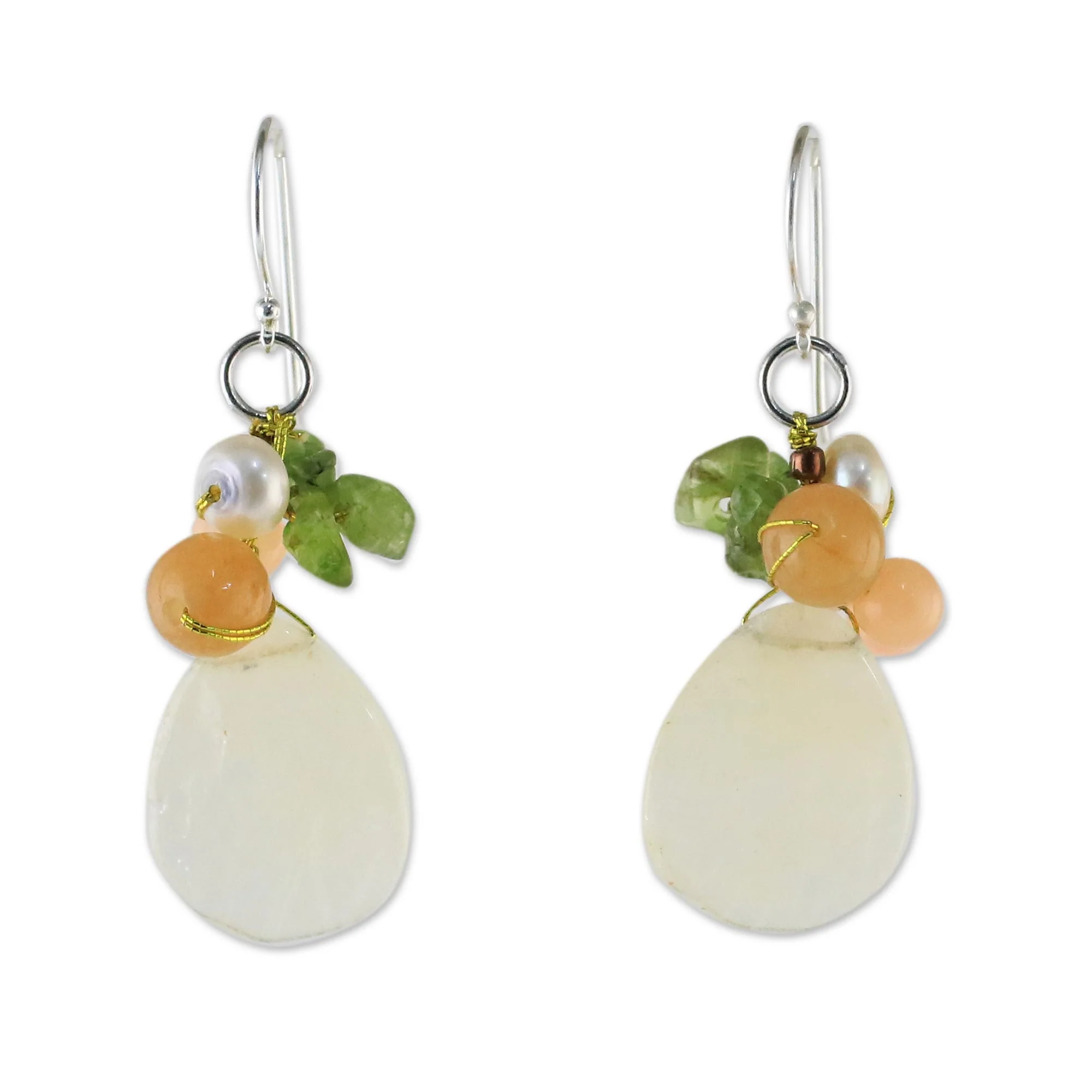 Soft Drops Beaded Earrings - Image 2