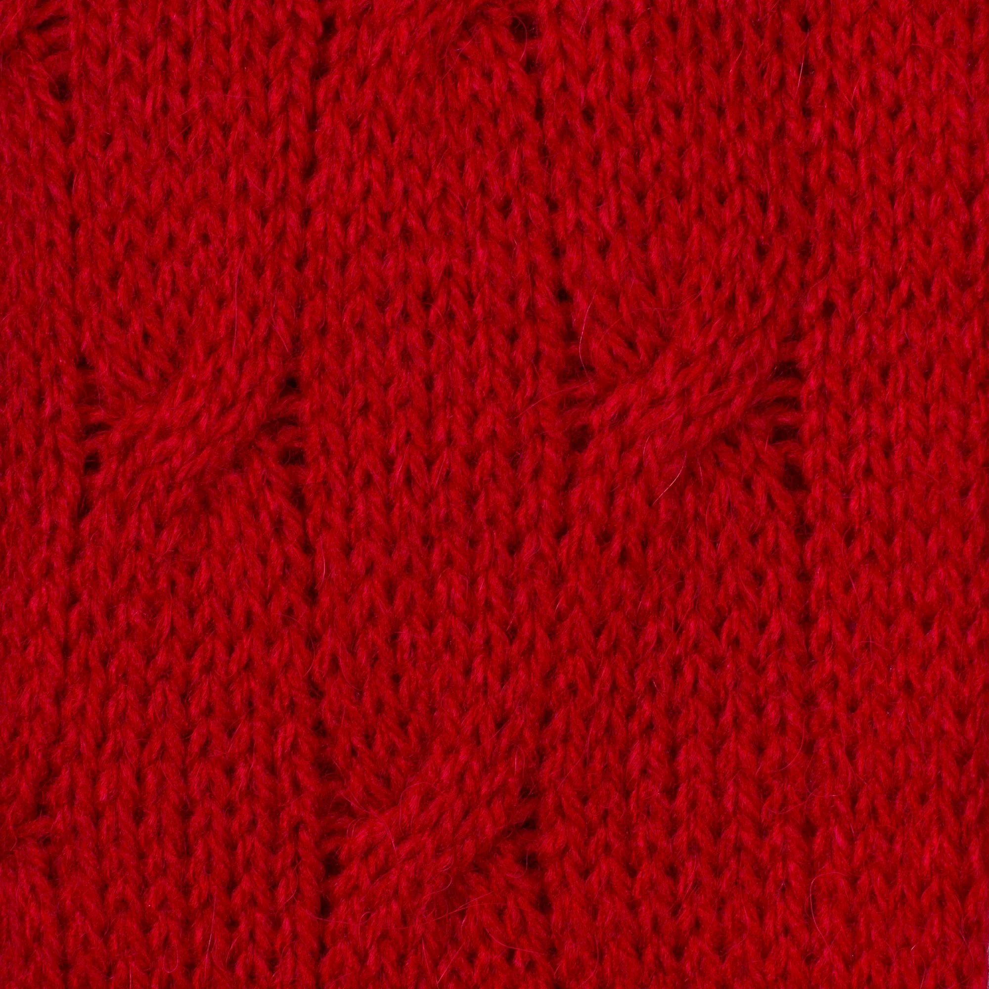 Soft Winter Red Knit Scarf - Image 5