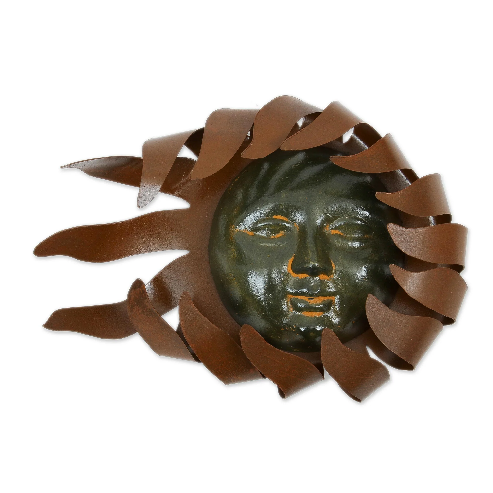 Solar Wind Sun And Moon Iron & Ceramic Wall Mural - Image 2