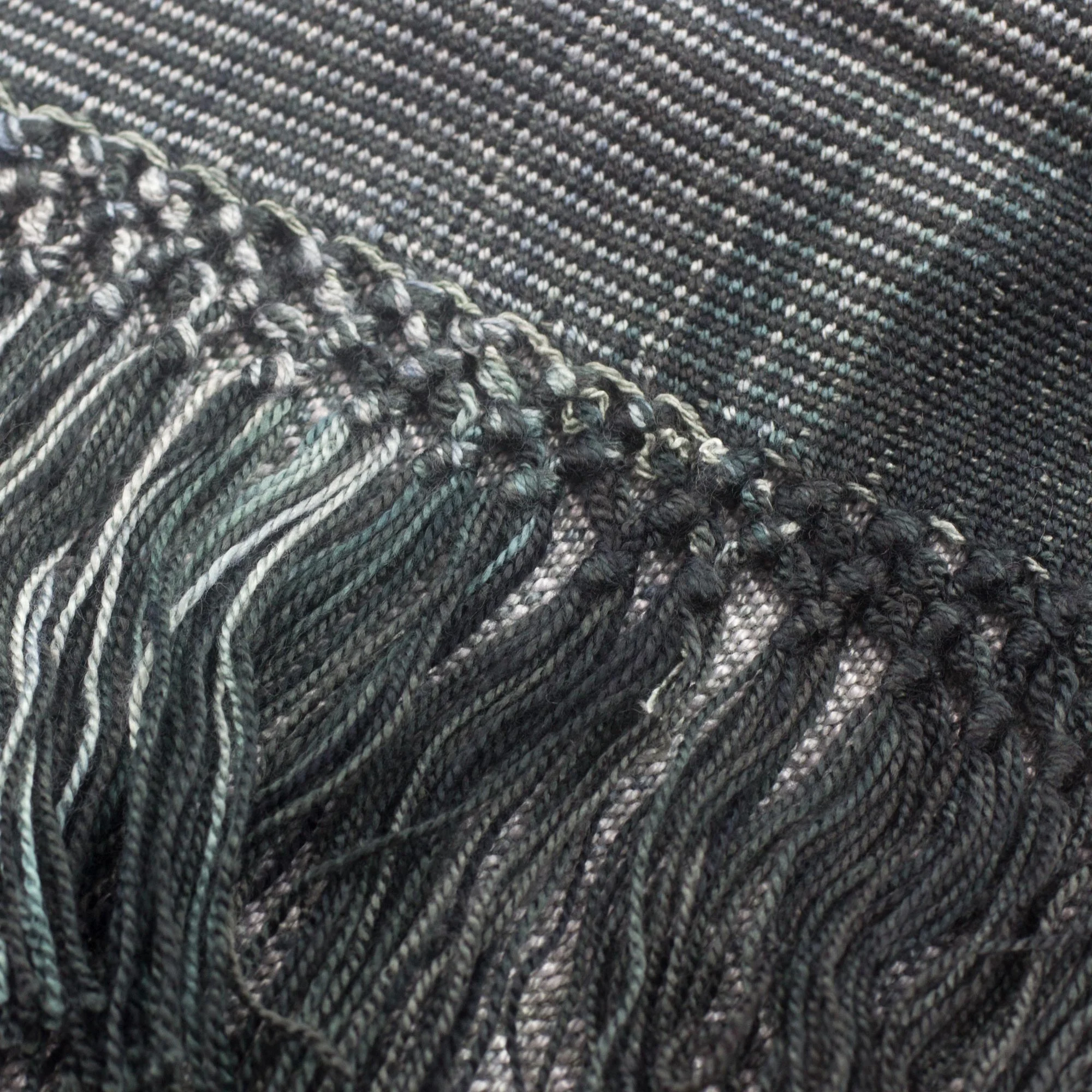 Solola Mist Guatemalan Rayon Chenille Scarf - Image 5
