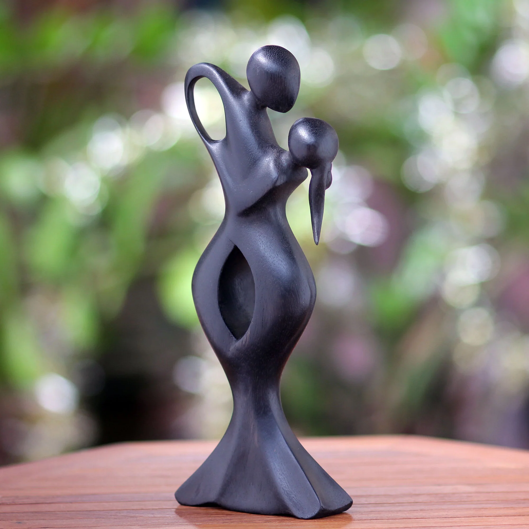 Soul Embrace Artisan Crafted Romantic Dancing Couple Sculpture - Image 3