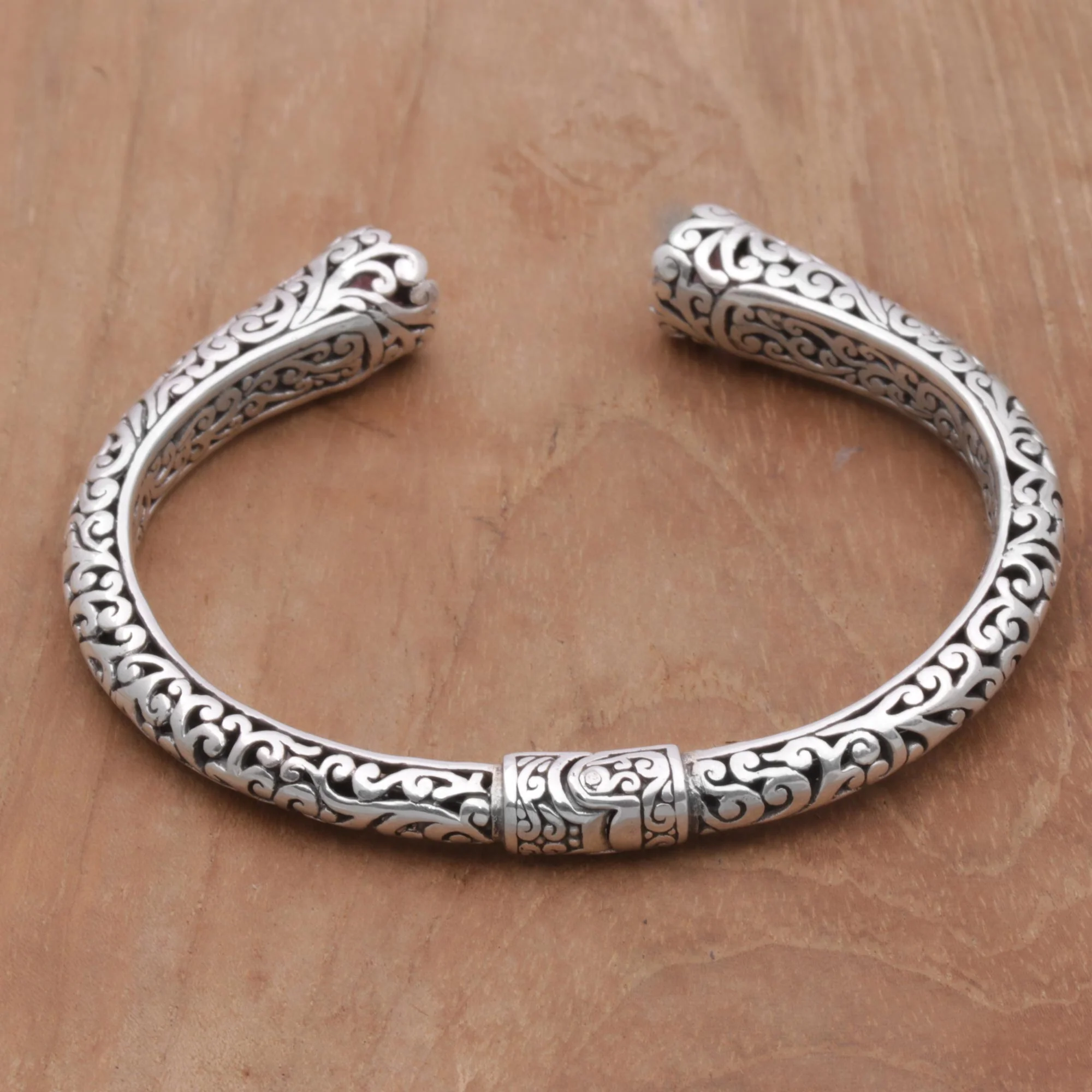 Spiral Engagement Sterling Silver Bracelet - Image 2