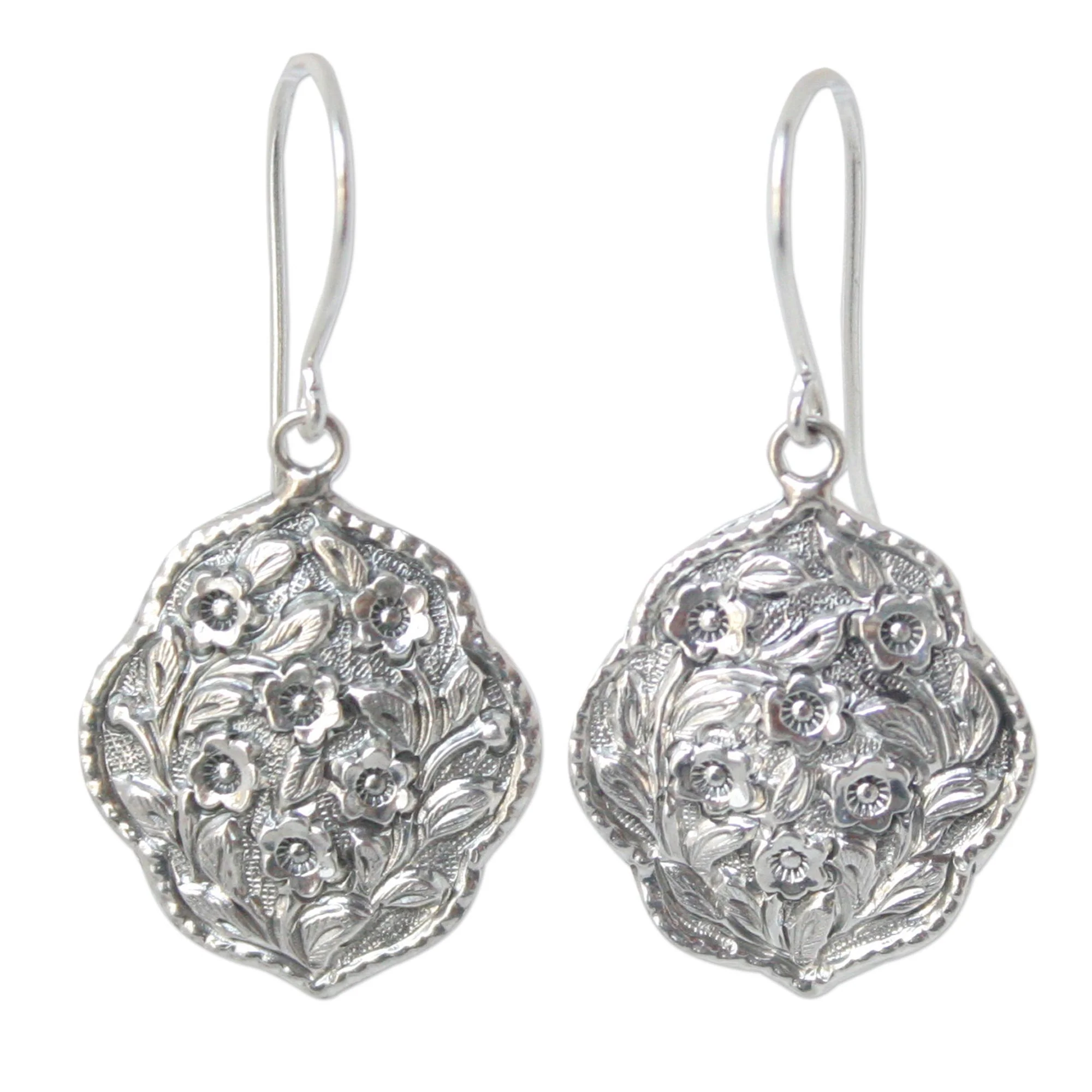 Spring Bouquet Sterling Silver Flower Earrings - Image 2