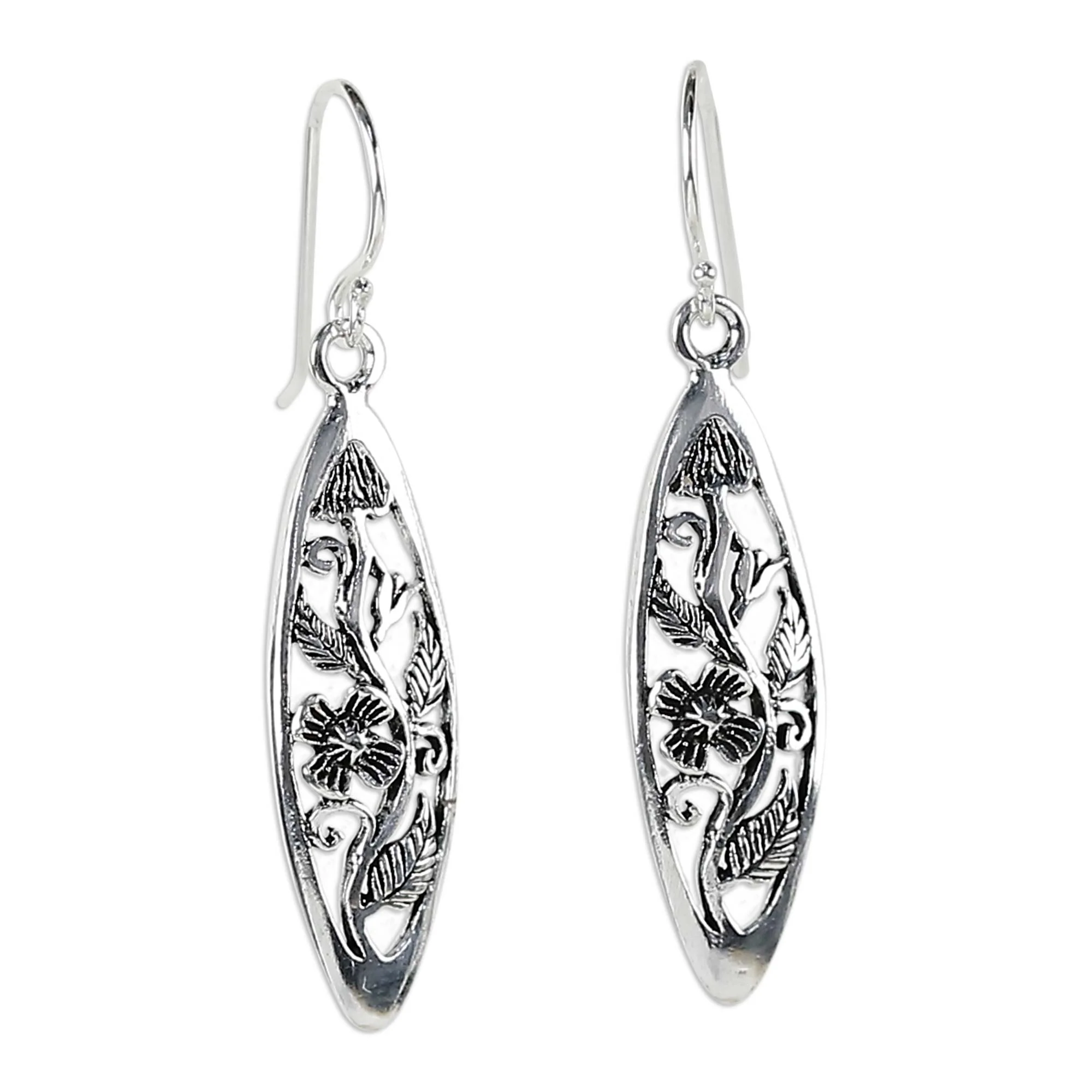 Spring Daisy Sterling Silver Earrings - Image 2
