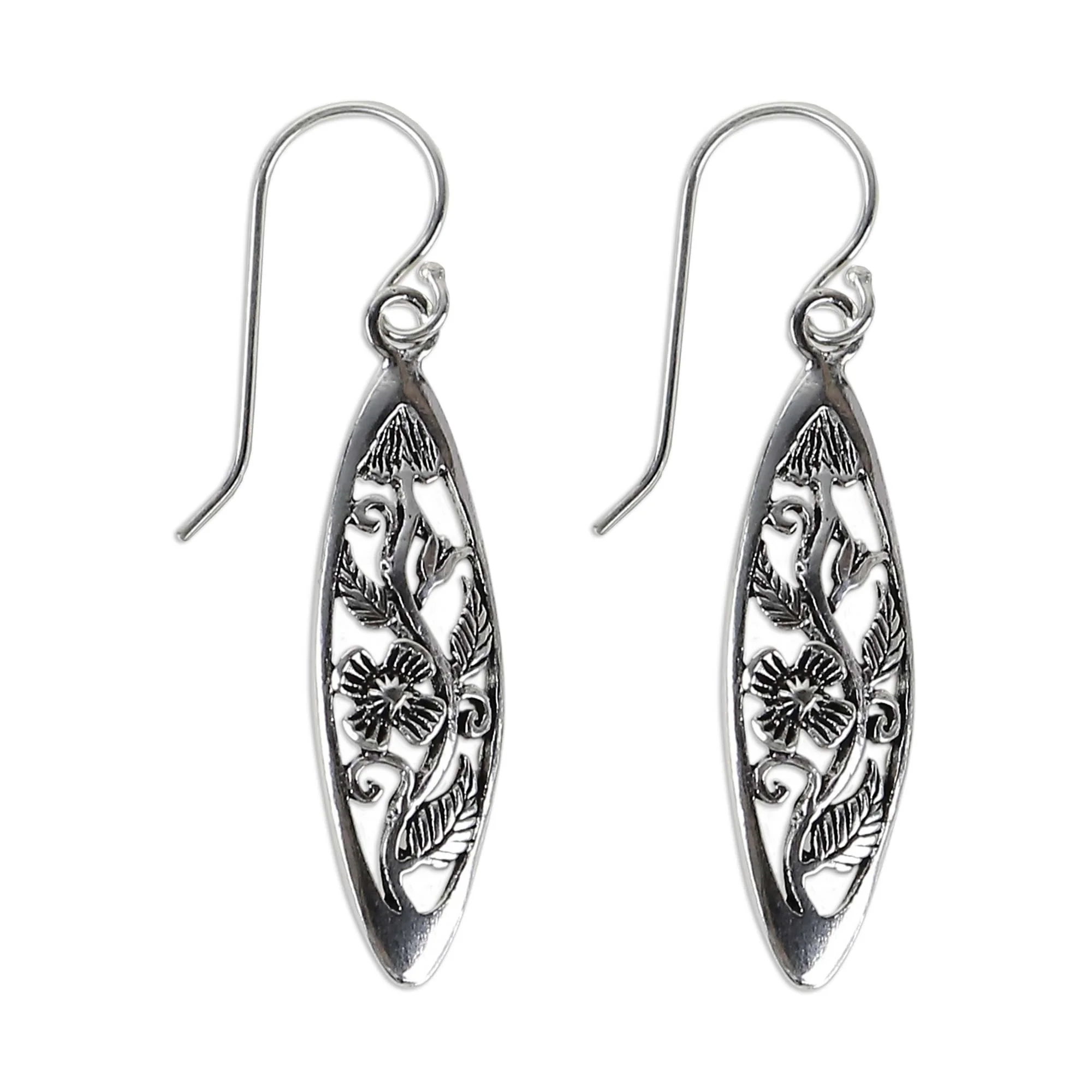Spring Daisy Sterling Silver Earrings - Image 5