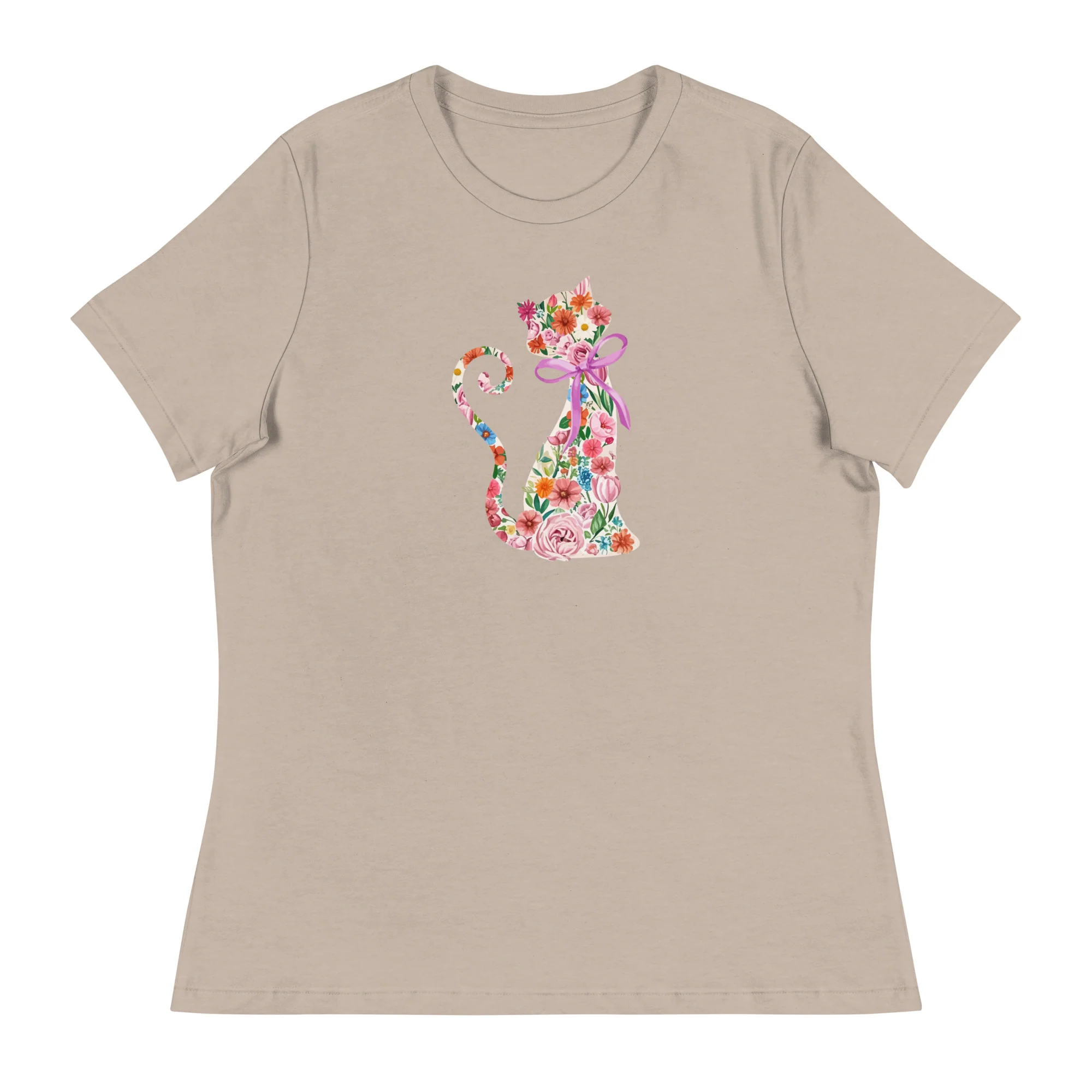 Springtime Flower Cat Women's Relaxed T-Shirt - Image 8