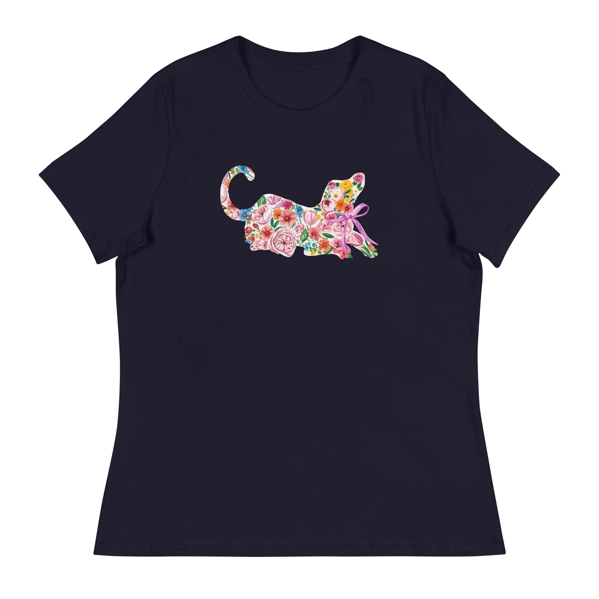 Springtime Flower Dog Women's Relaxed T-Shirt - Image 2