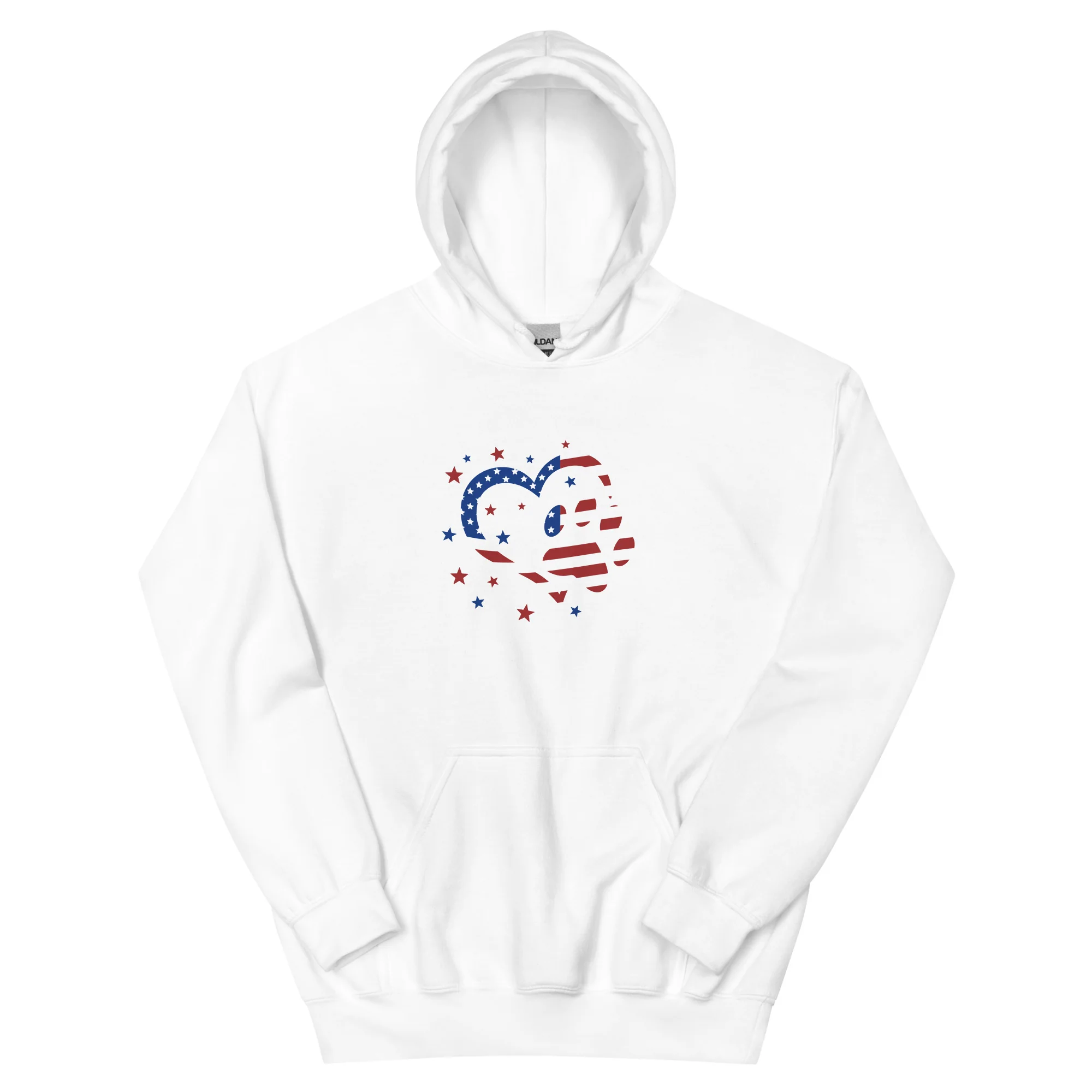 Star Spangled Paw Print Love Hoodie - Image 10