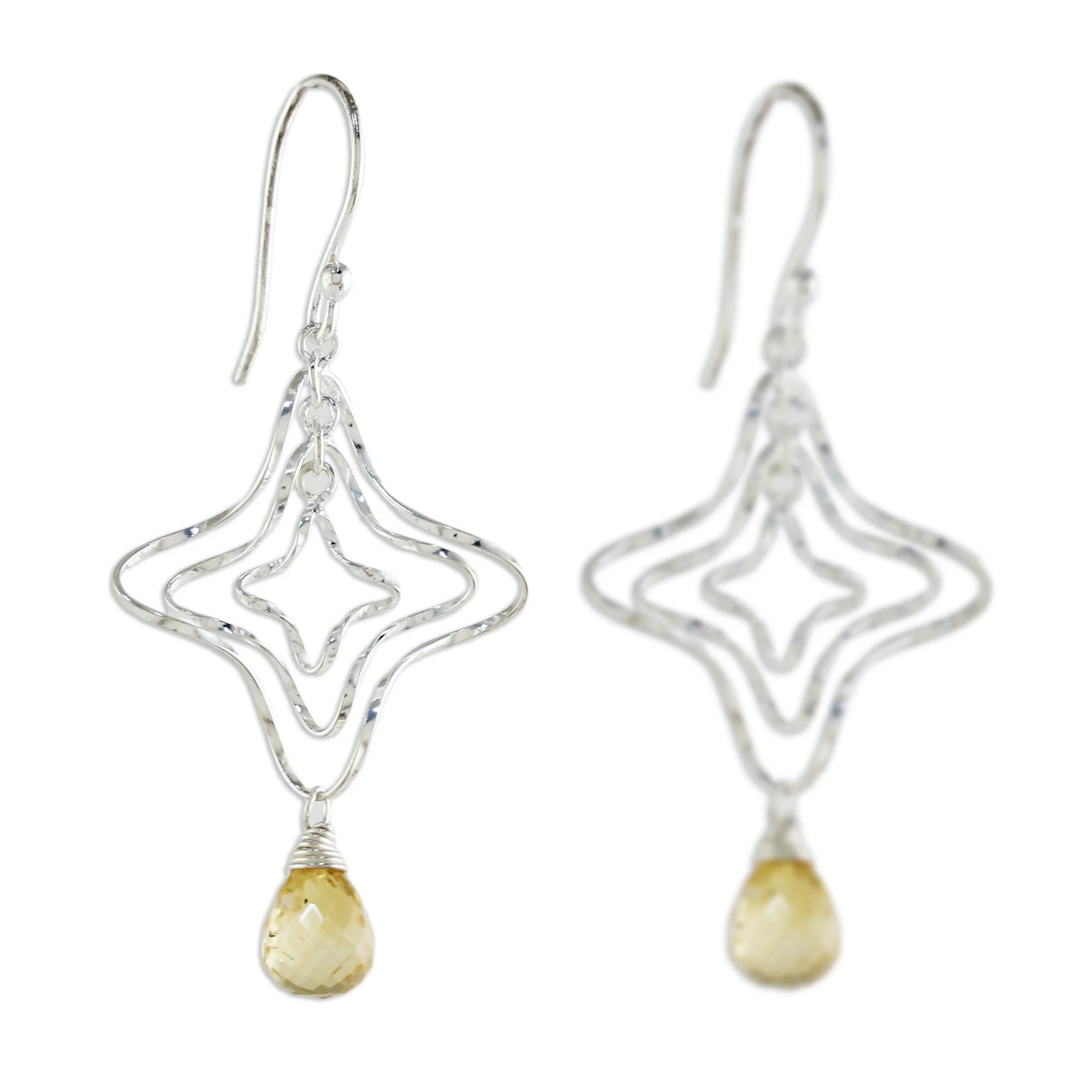 Starshine Citrine Dangle Earrings - Image 5