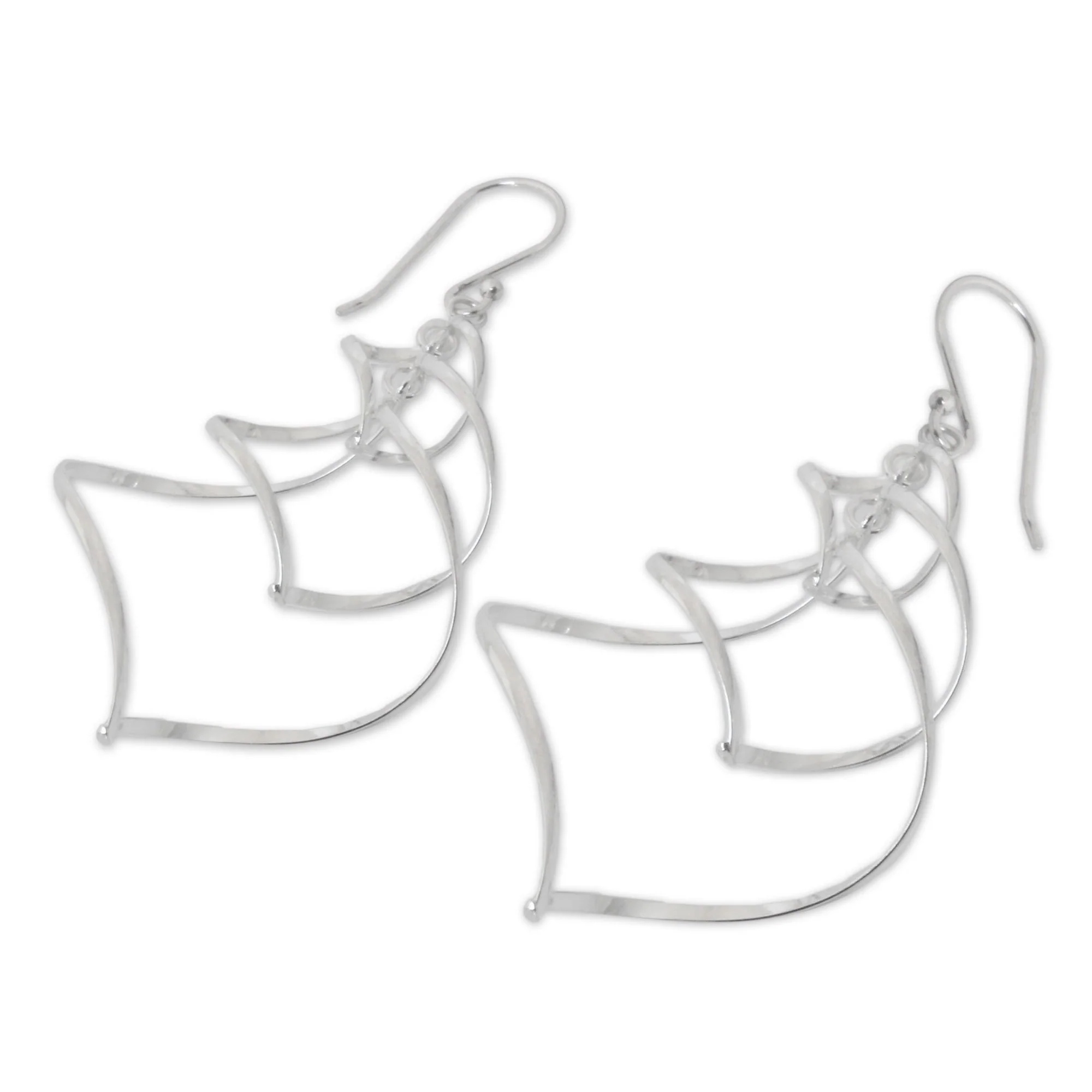 Sterling Silver Chime Dangle Earrings - Image 3