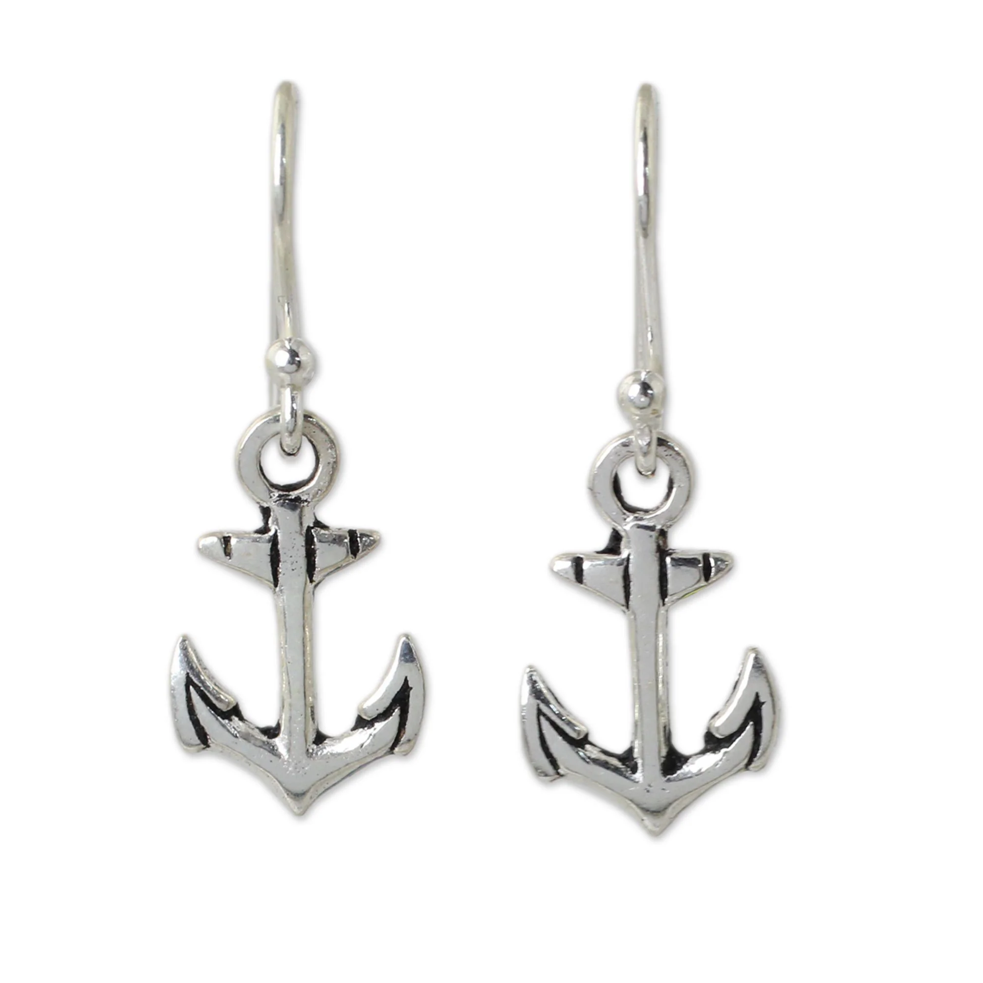 Anchor Dangle Earrings - Image 2