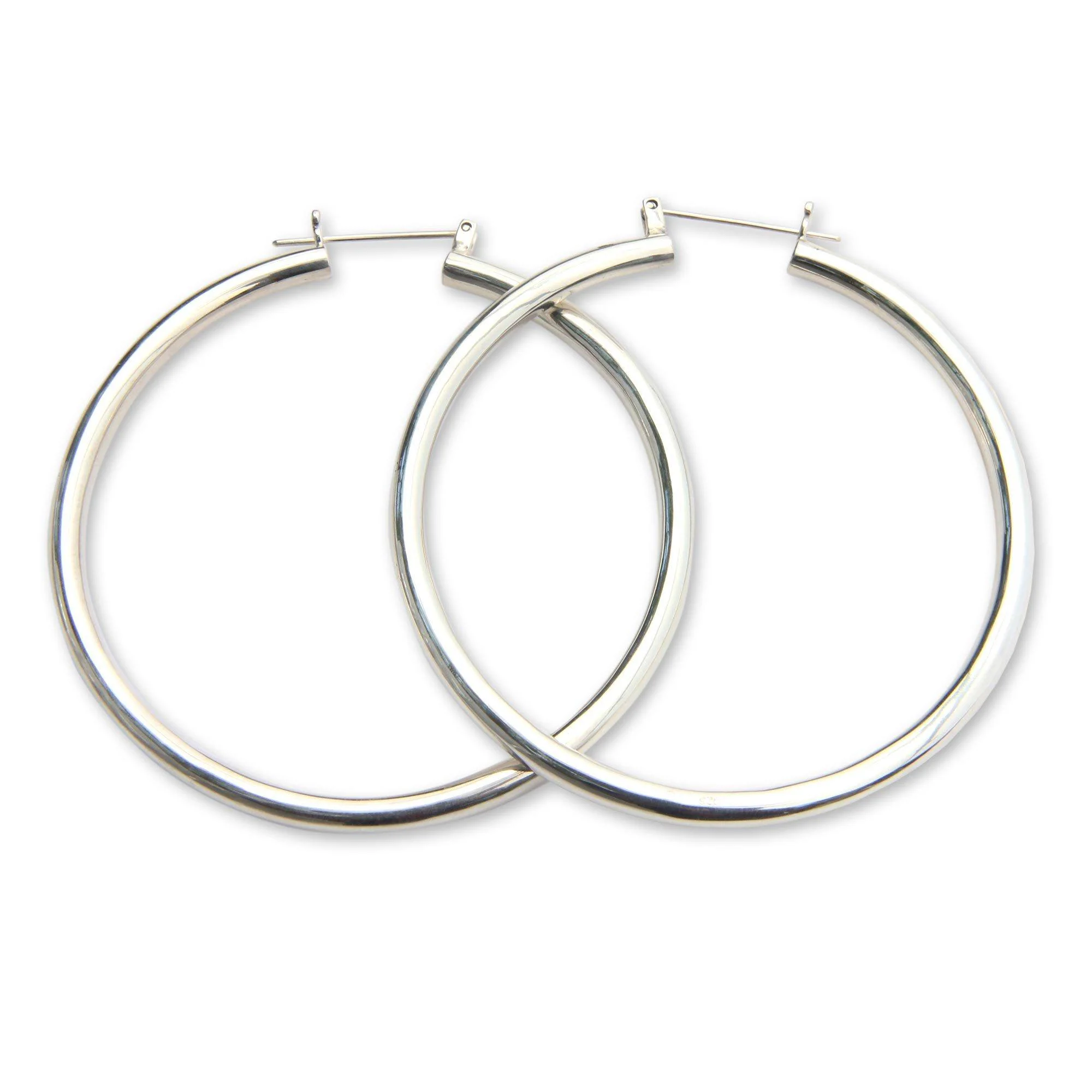 Sterling Silver Hoop Earrings - Image 3