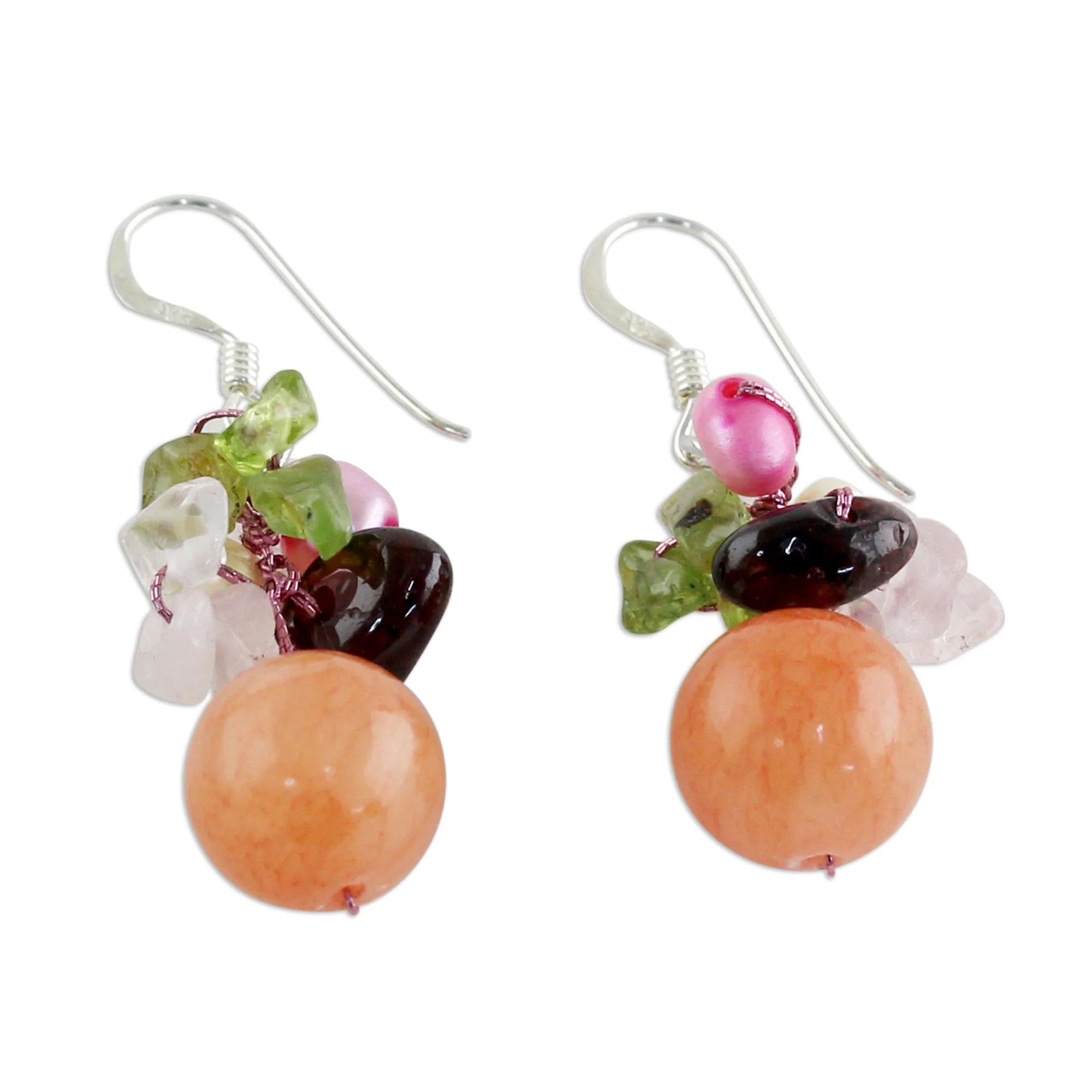 Strawberry Fantasy Cultured Pearl Earrings - Image 3