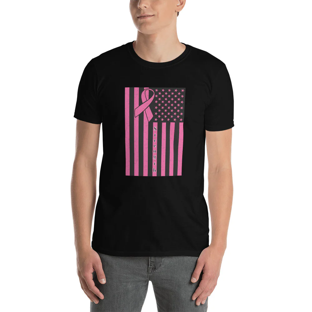 Strength Pink Ribbon T-Shirt - Image 3