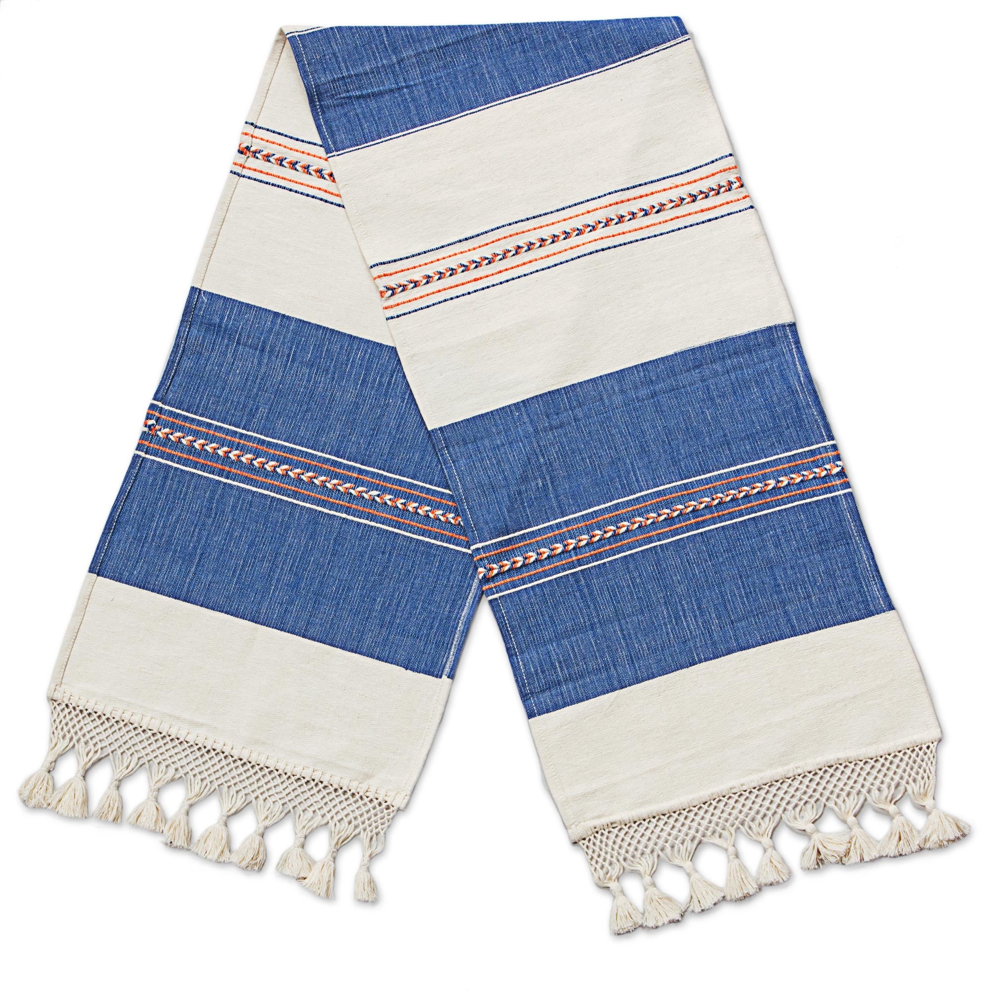 Striped Elegance Cotton Runner - Image 2
