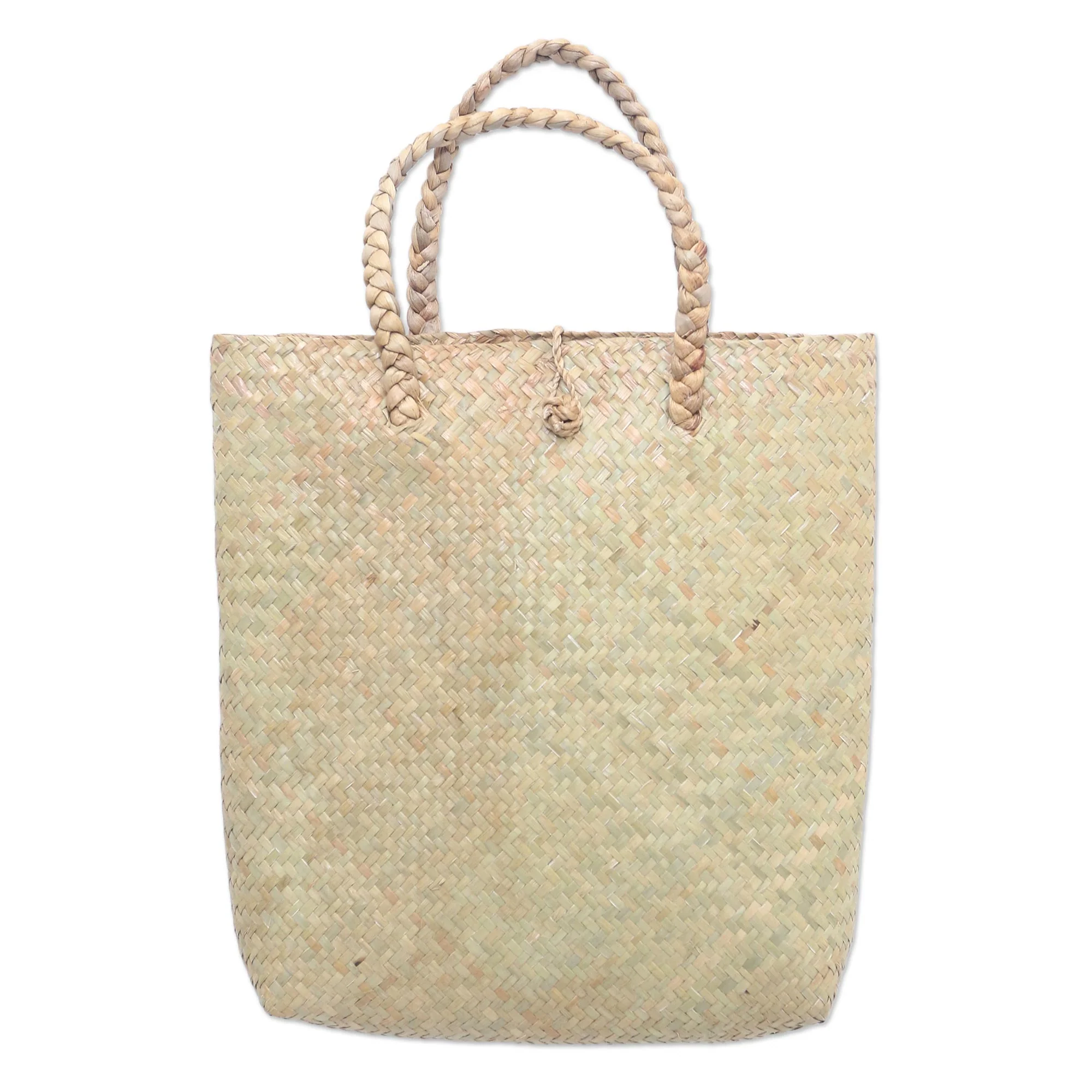 Sturdy Carrier Artisan Crafted Natural Fiber Tote Bag - Image 2