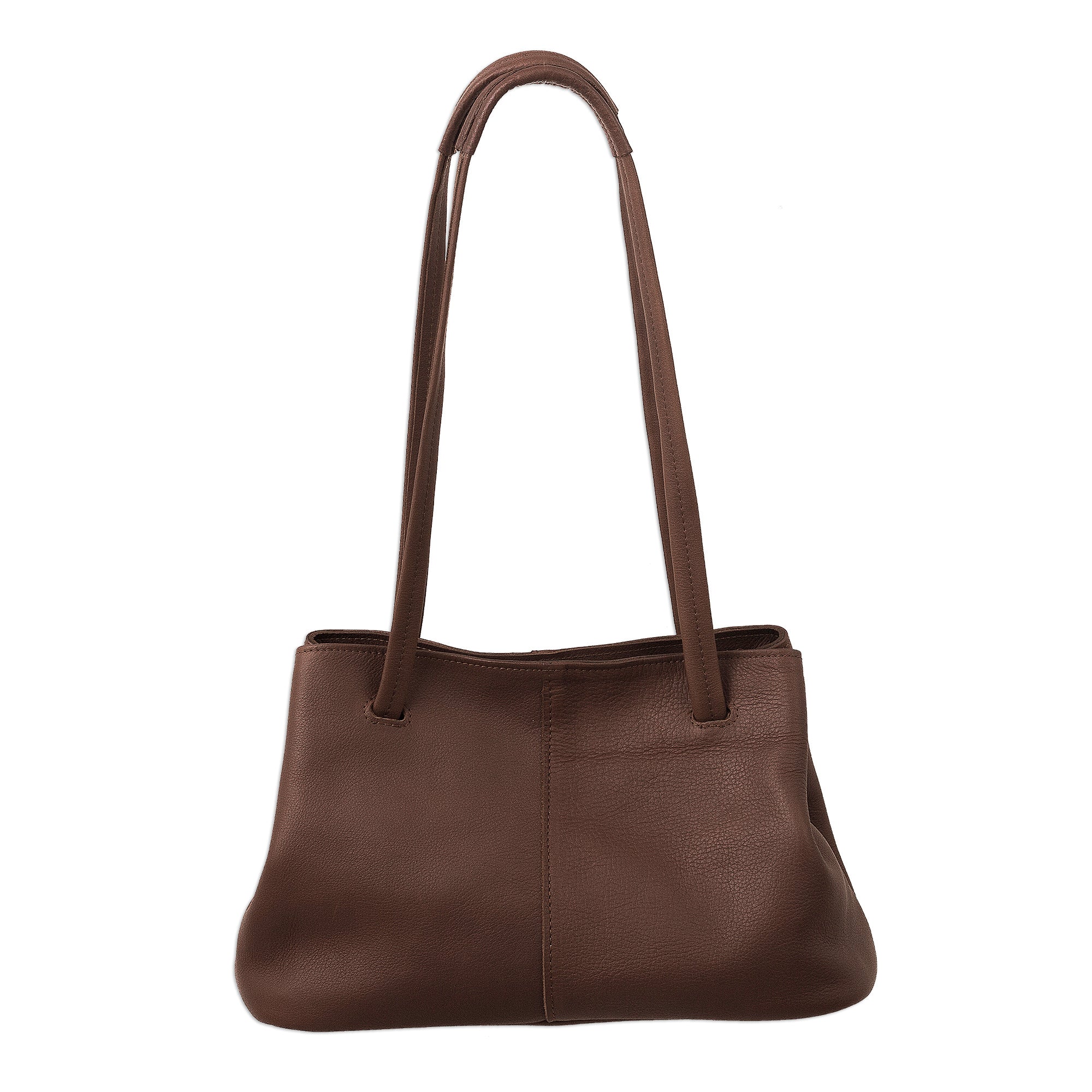 Stylish in Brown Versatile Hand Crafted Brown Leather Shoulder Bag - Image 2