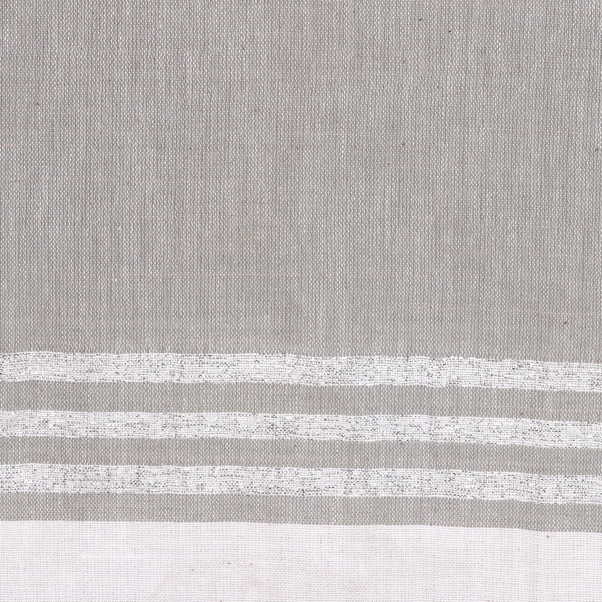 Stylish Stripes in Sage Handwoven Striped Cotton Sarong in Sage from India - Image 4