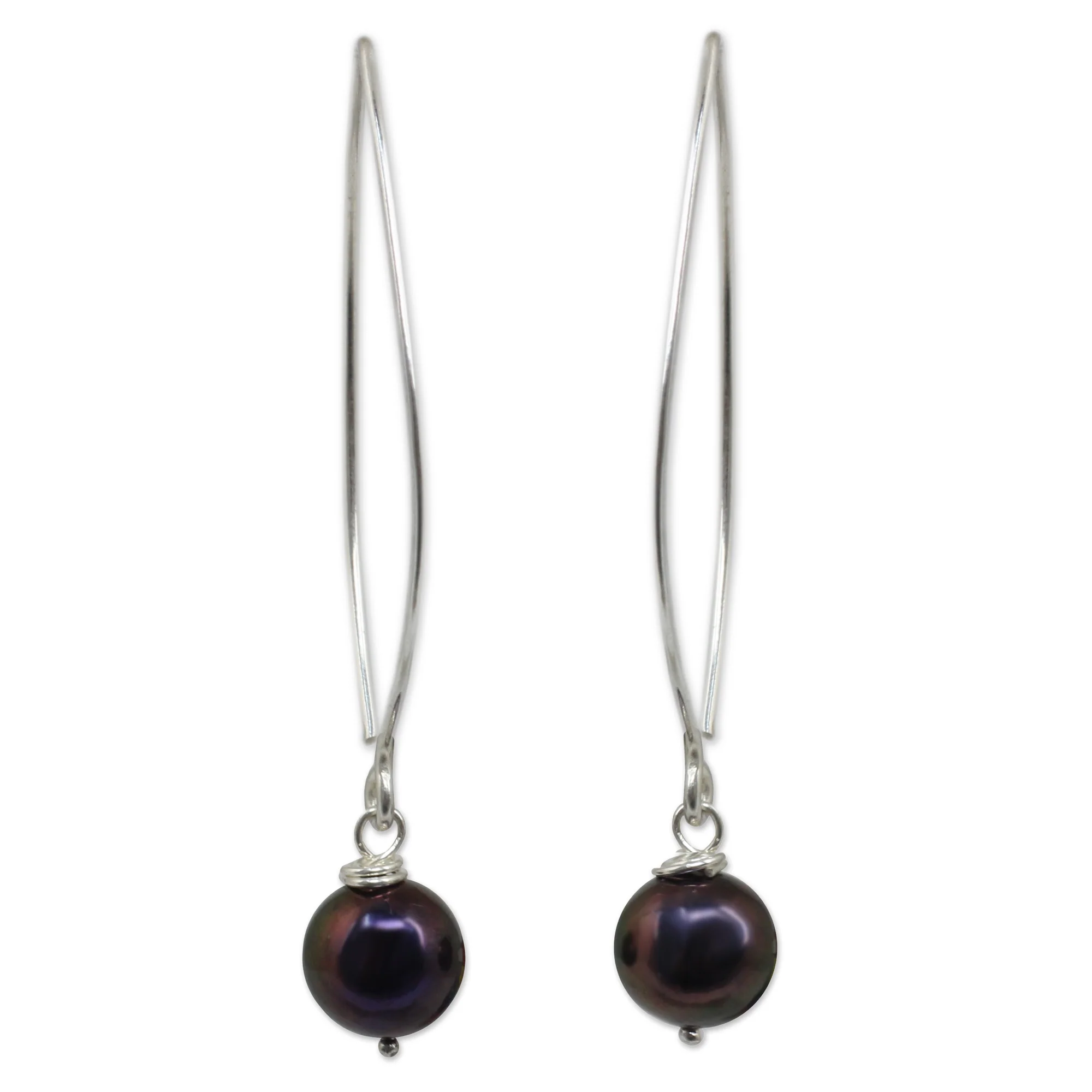 Sublime Darkness Sterling Silver Earrings - Image 2