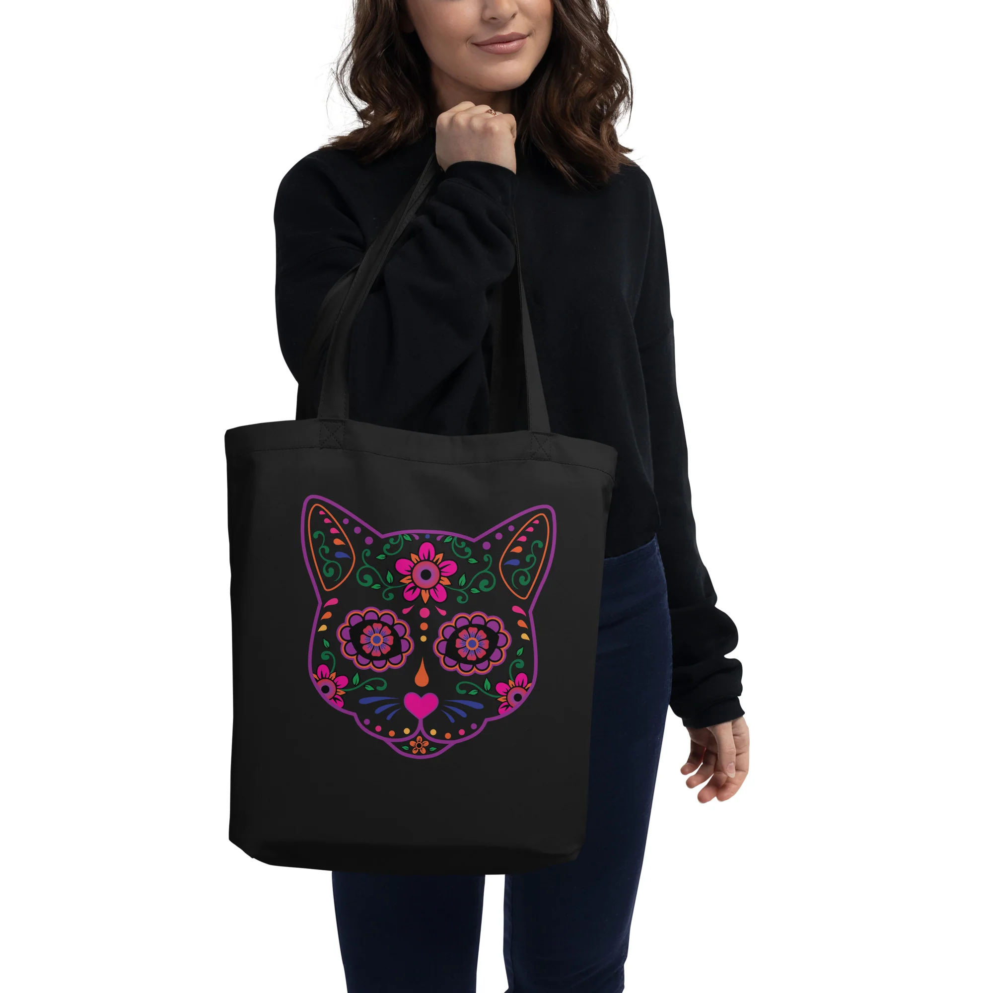 Sugar Skull Tote Bag - Image 3