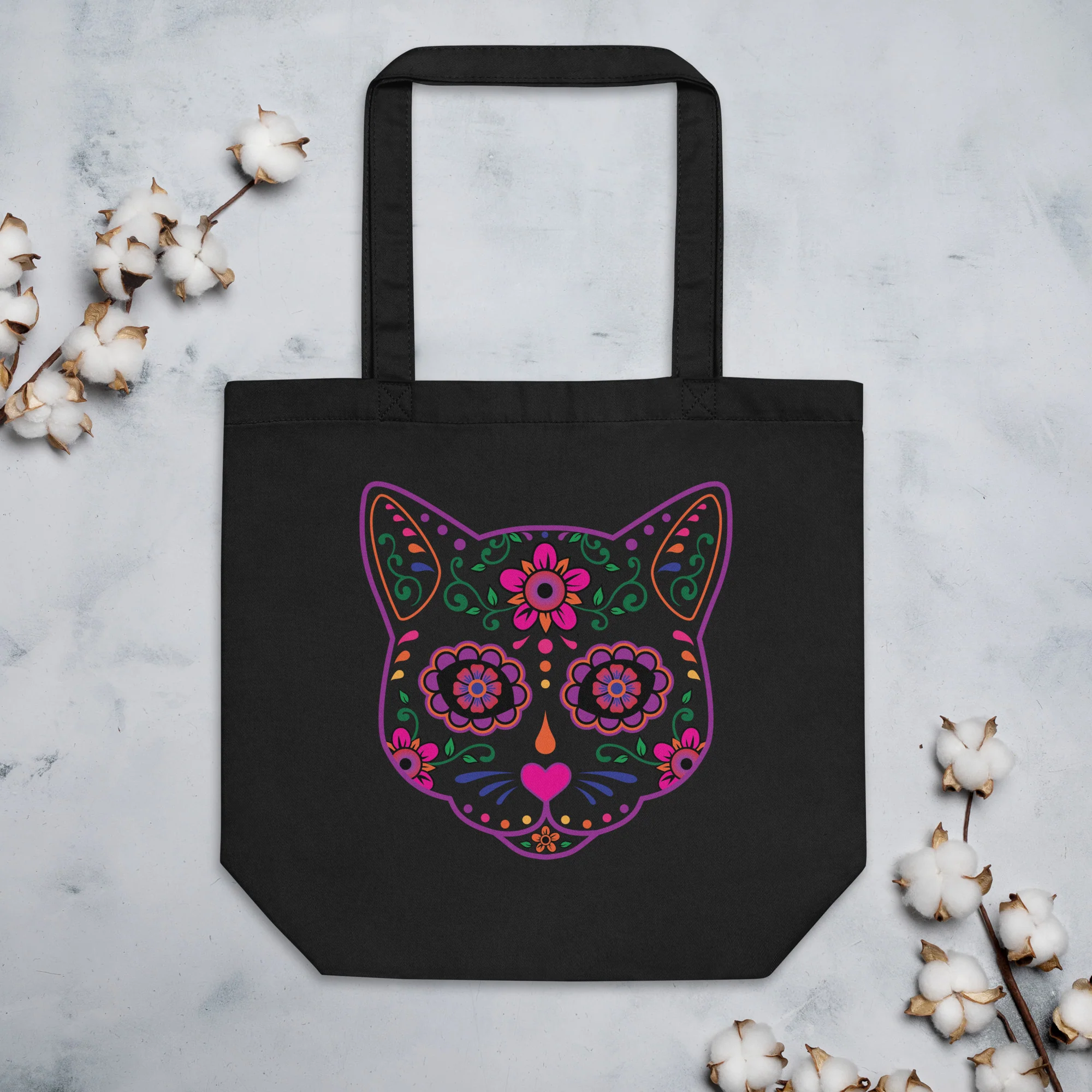 Sugar Skull Tote Bag - Image 5