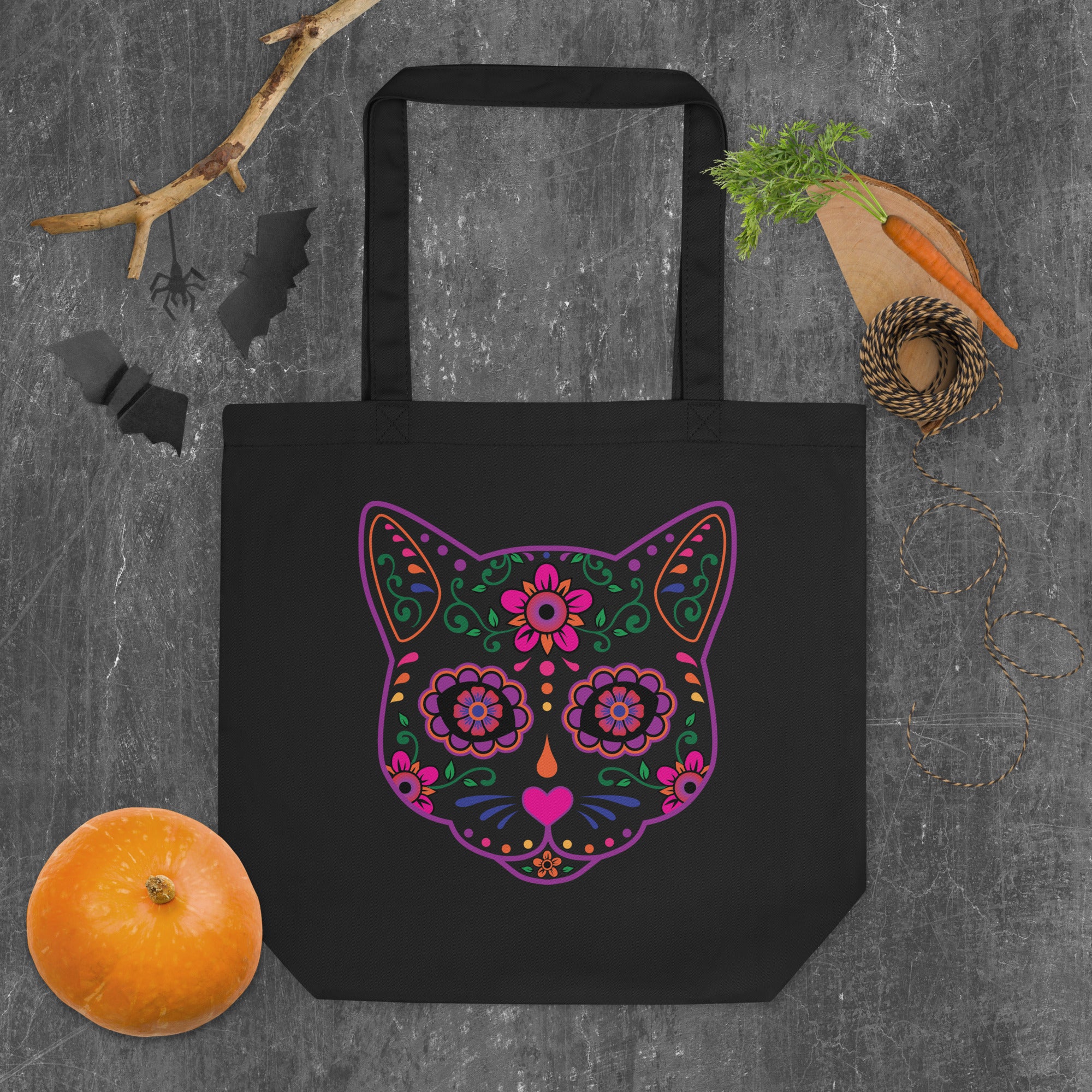 Sugar Skull Tote Bag - Image 6
