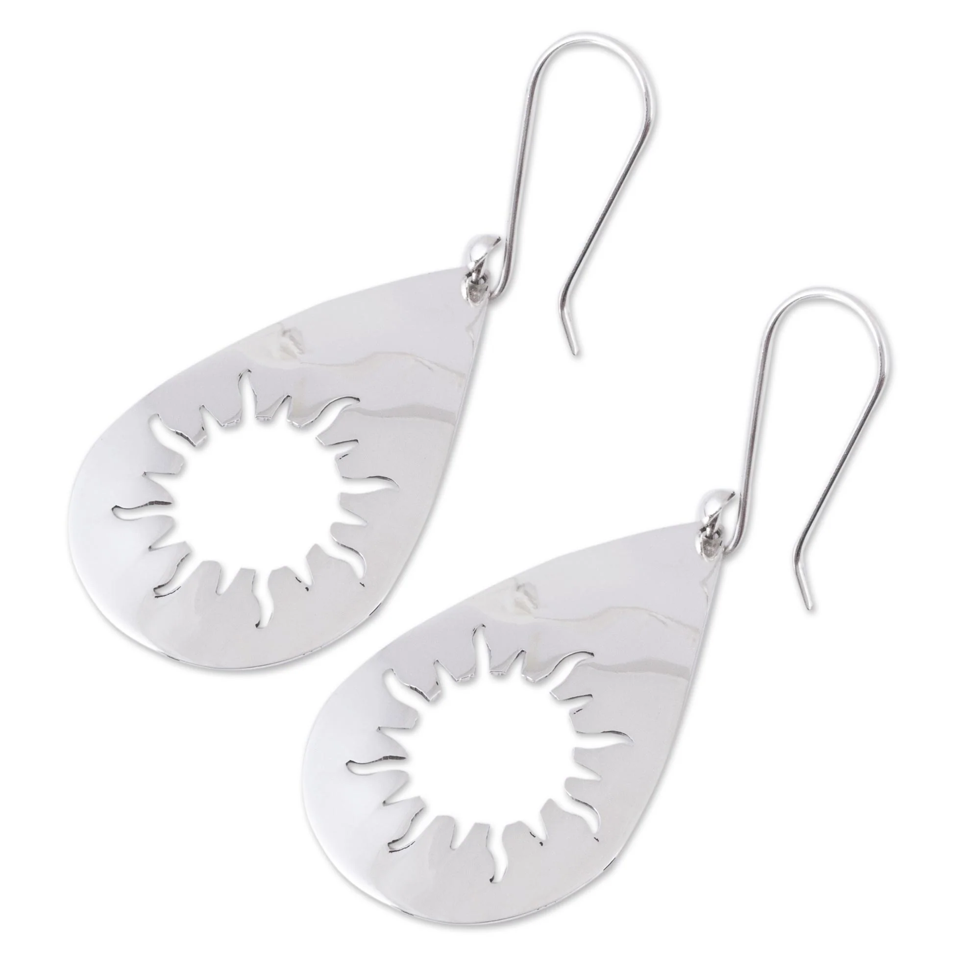 Sun Drops Silver Earrings - Image 3