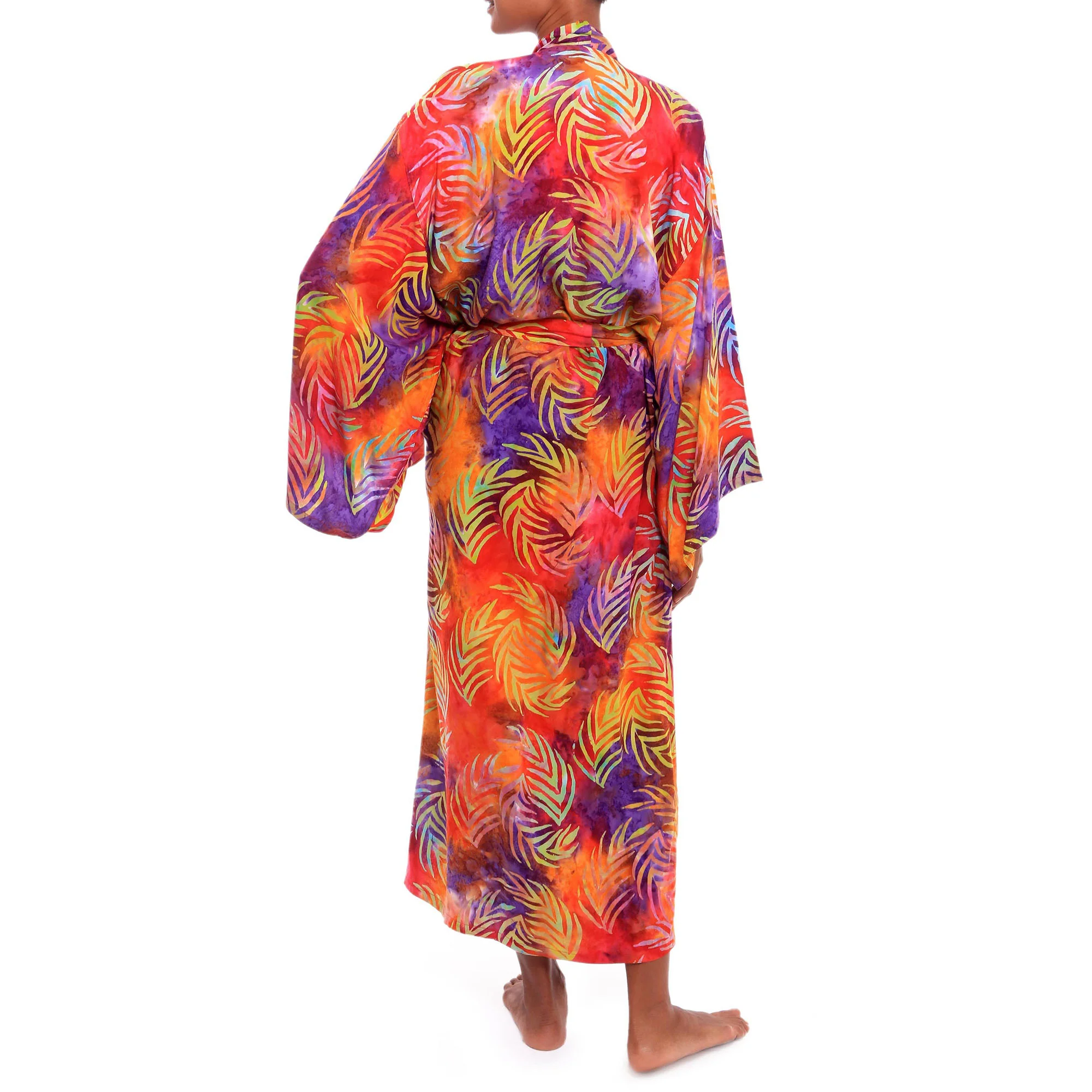 Sunset Grove Batik Rayon Robe - Image 3