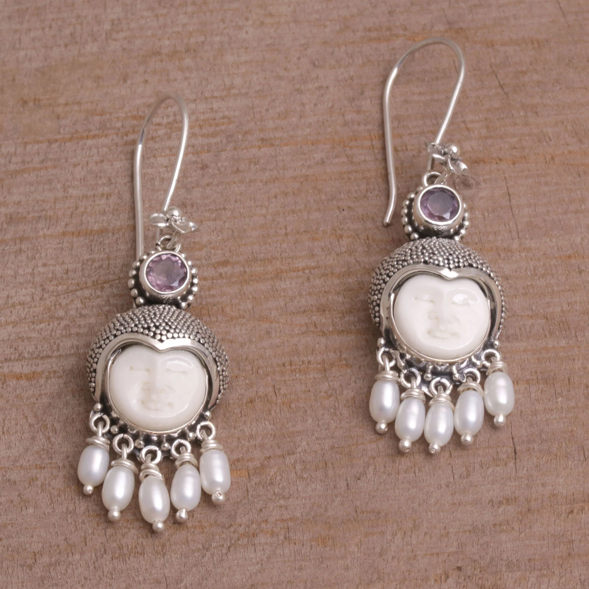 Sunshine Princess Pearl Dangle Earrings - Image 3
