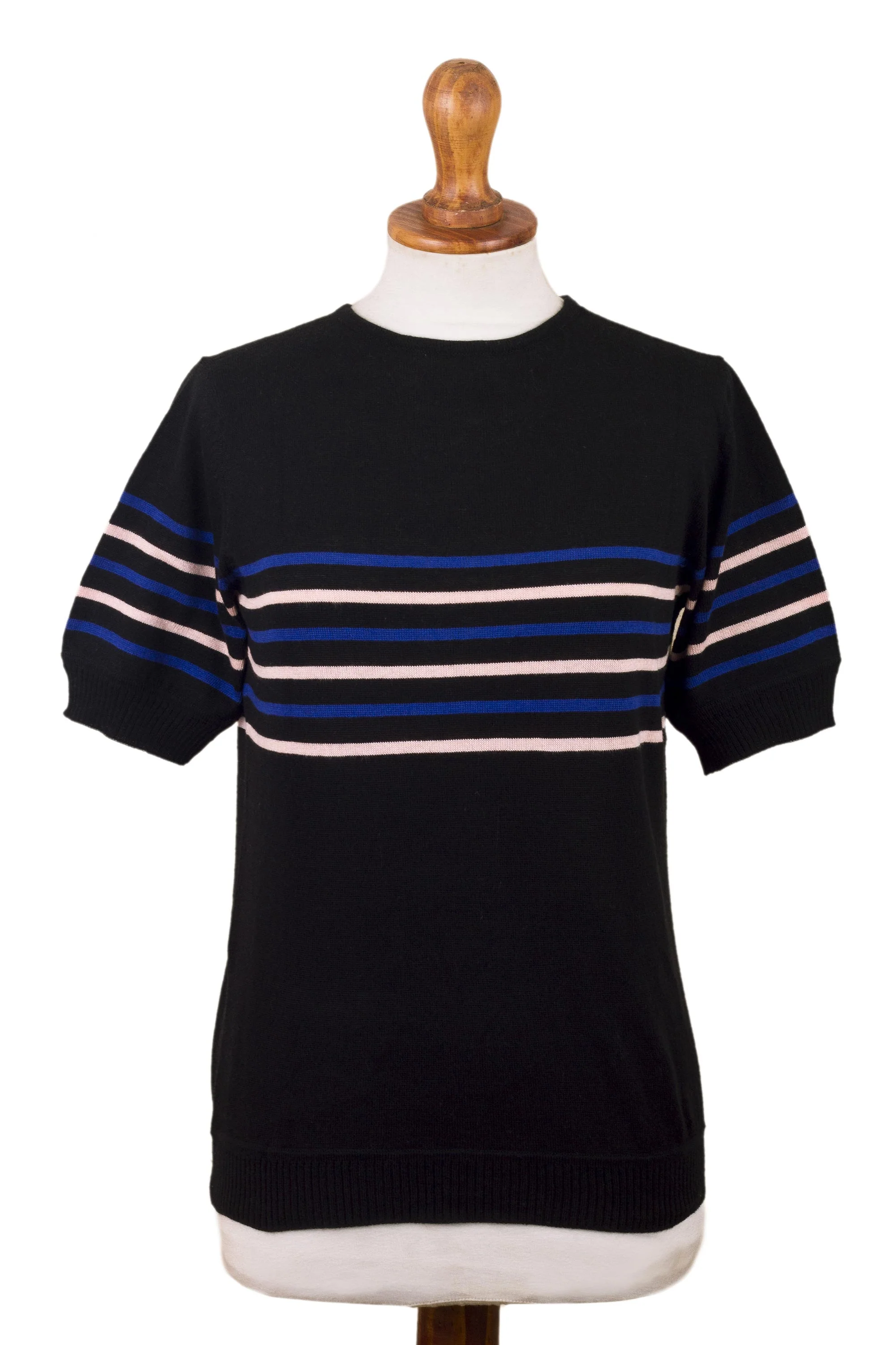 Sweet Life Striped Short-Sleeved Sweater - Image 2
