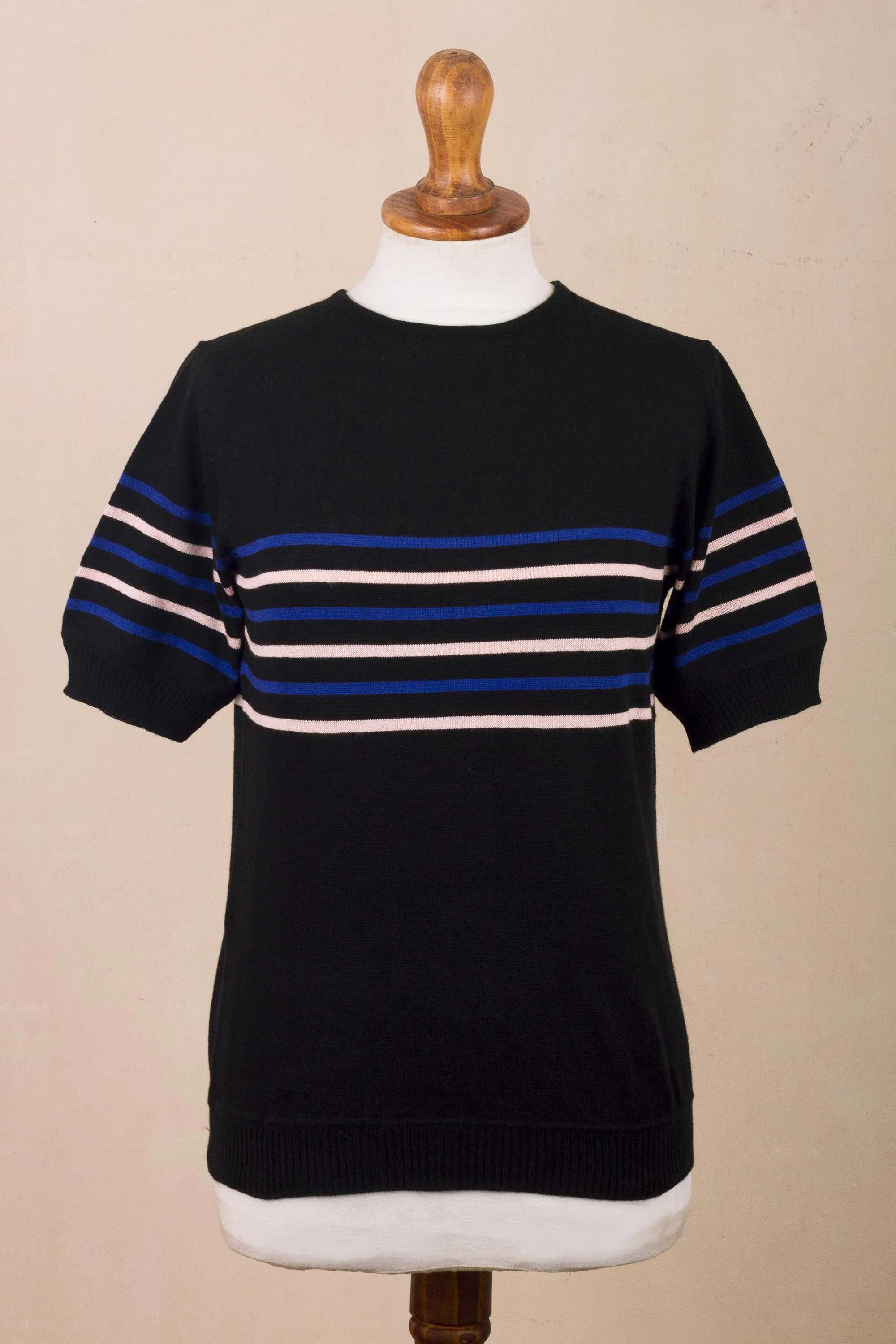 Sweet Life Striped Short-Sleeved Sweater - Image 3