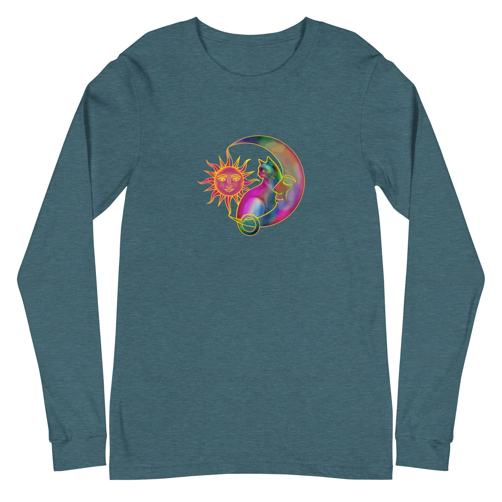 Sweet Sun & Moon With Cat Long Sleeve Tee - Image 11