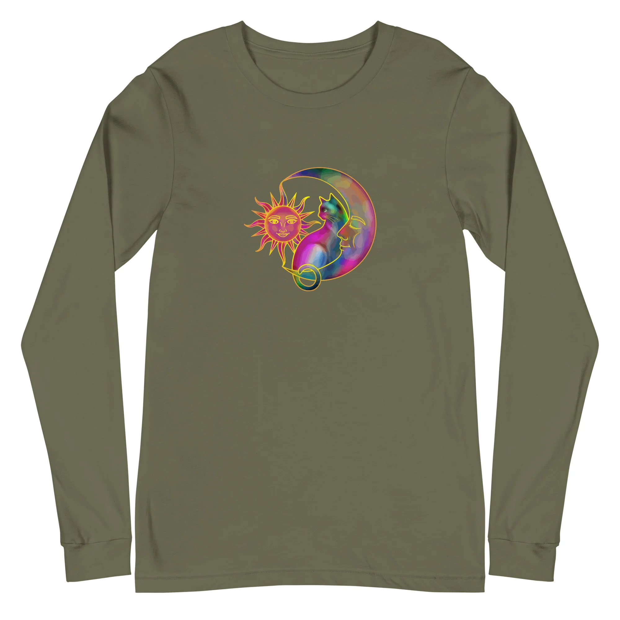 Sweet Sun & Moon With Cat Long Sleeve Tee - Image 12