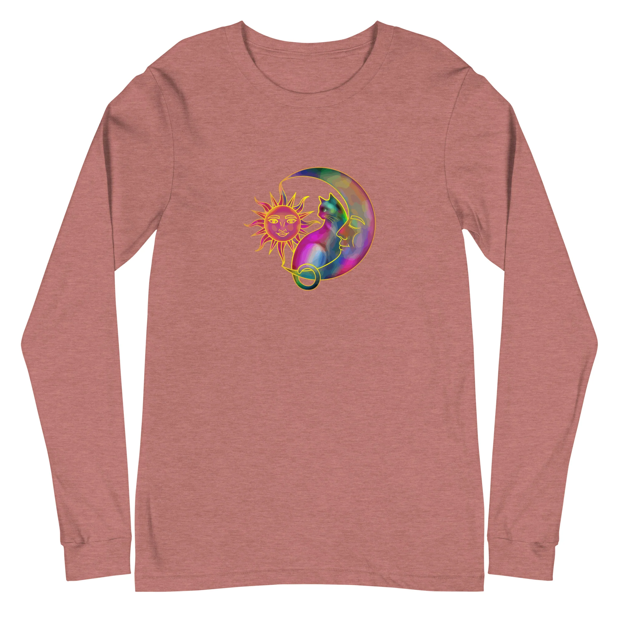 Sweet Sun & Moon With Cat Long Sleeve Tee - Image 13