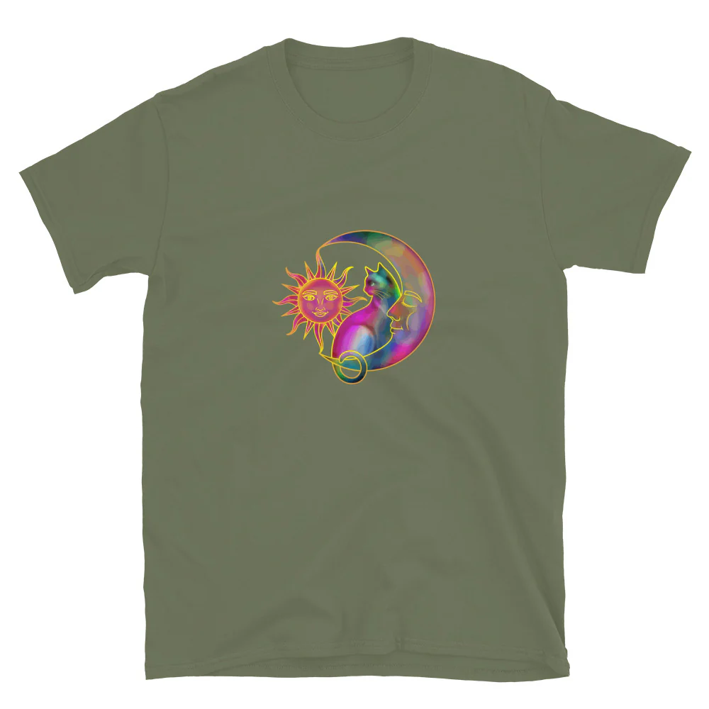 Sweet Sun & Moon With Cat T-Shirt - Image 12