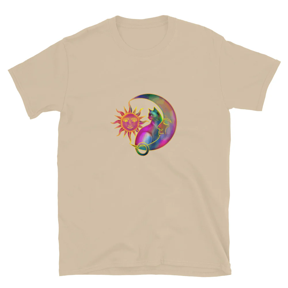 Sweet Sun & Moon With Cat T-Shirt - Image 13