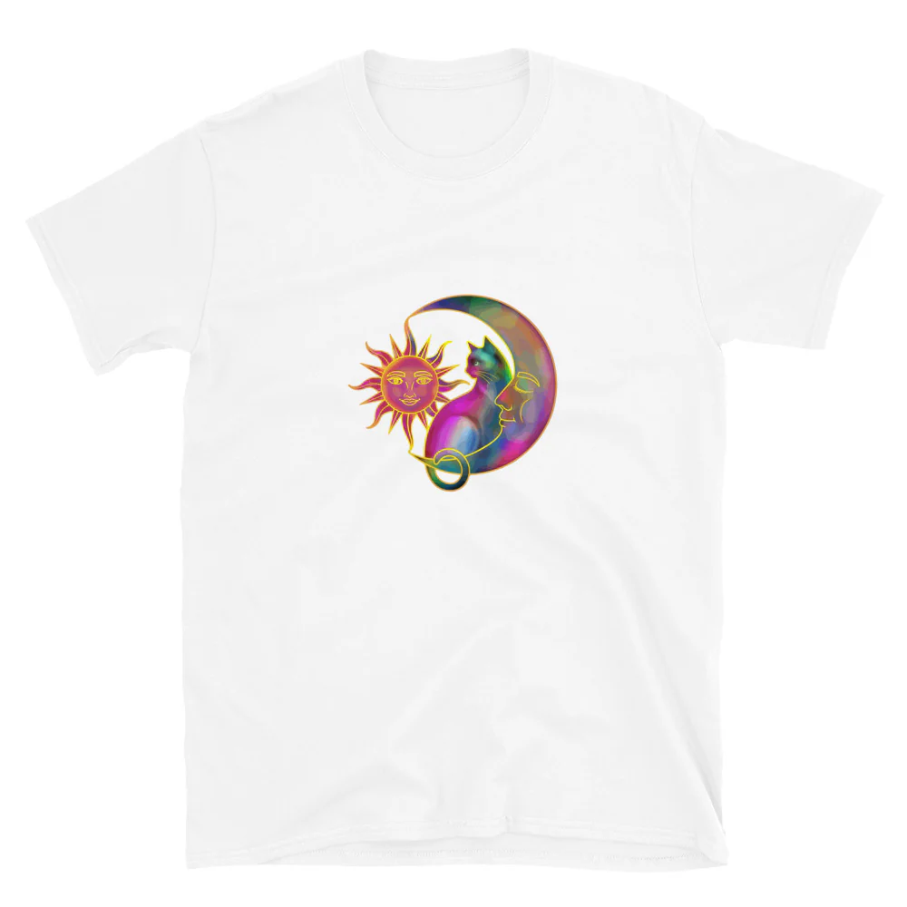Sweet Sun & Moon With Cat T-Shirt - Image 17