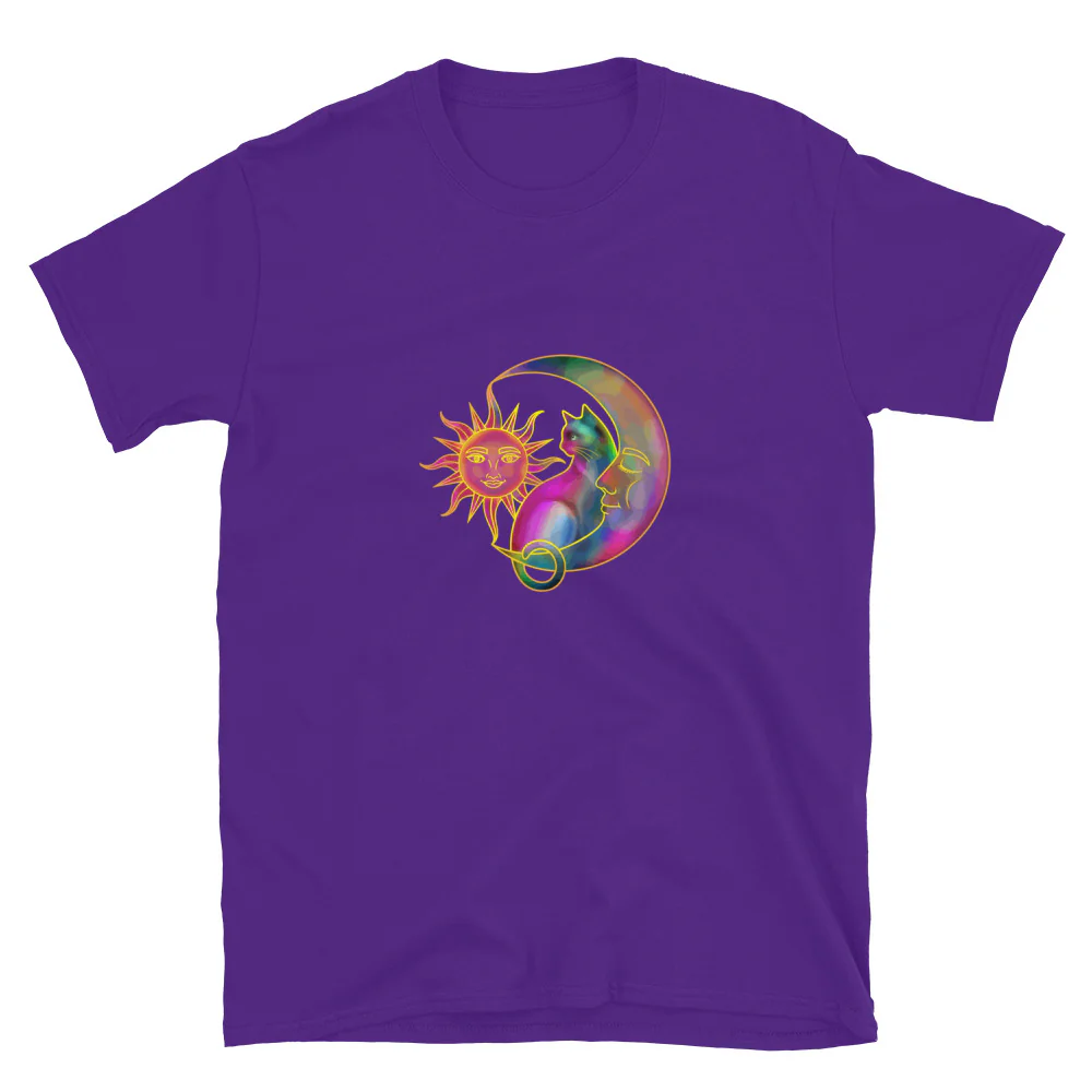 Sweet Sun & Moon With Cat T-Shirt - Image 4
