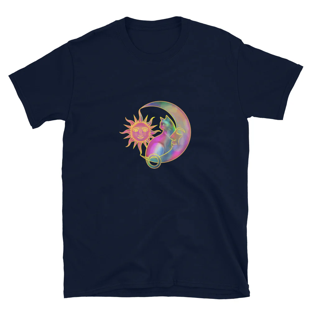 Sweet Sun & Moon With Cat T-Shirt - Image 7