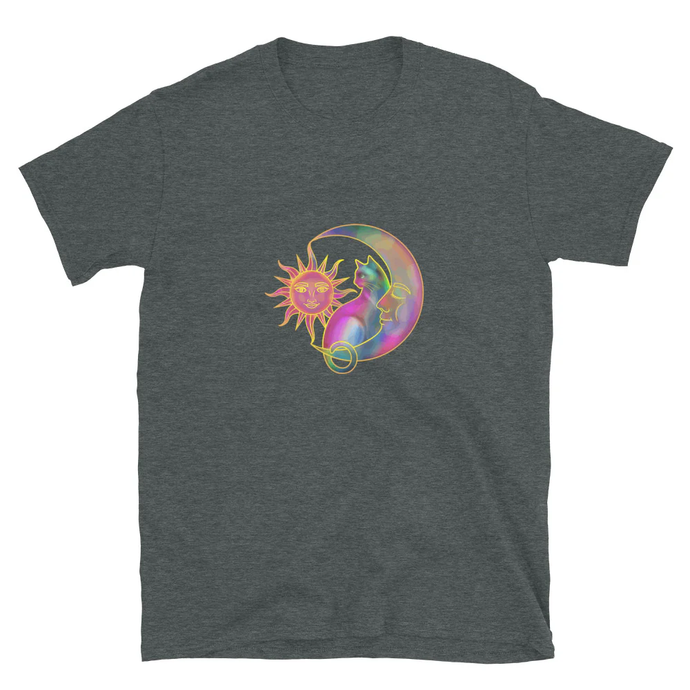 Sweet Sun & Moon With Cat T-Shirt - Image 8