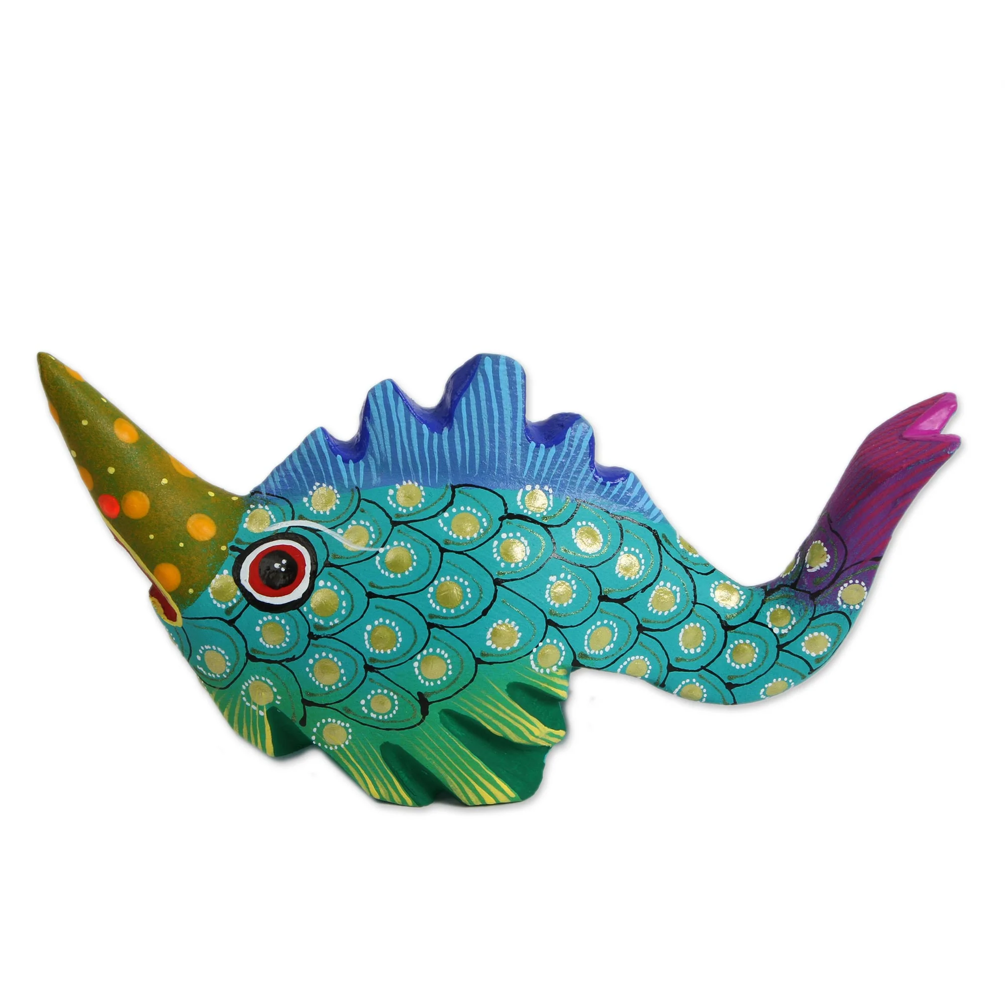 Swordfish Mystery Wood Alebrije Swordfish Figurine from Mexico - Image 4