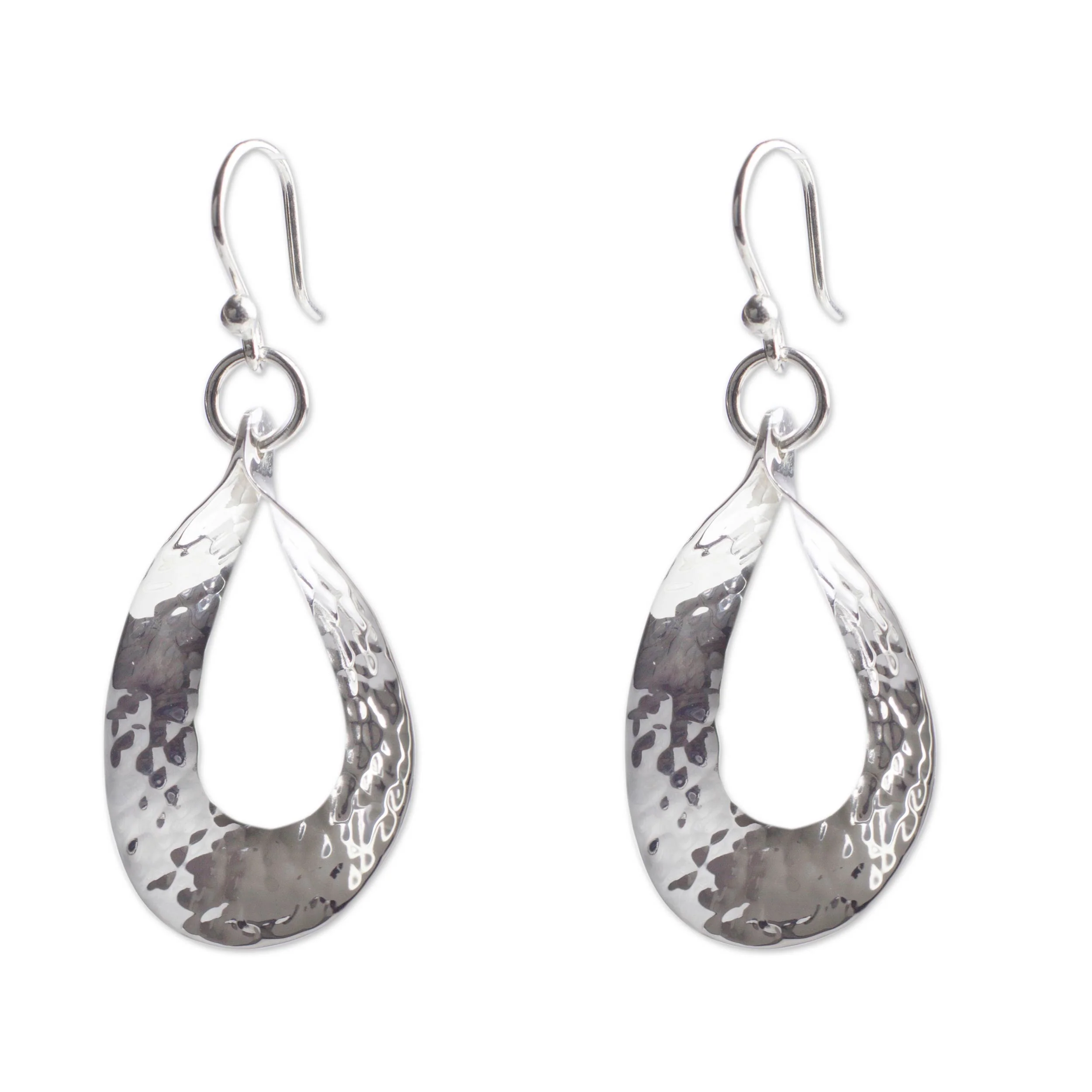 Taxco Modern Artisan Crafted Sterling Silver Earrings - Image 2