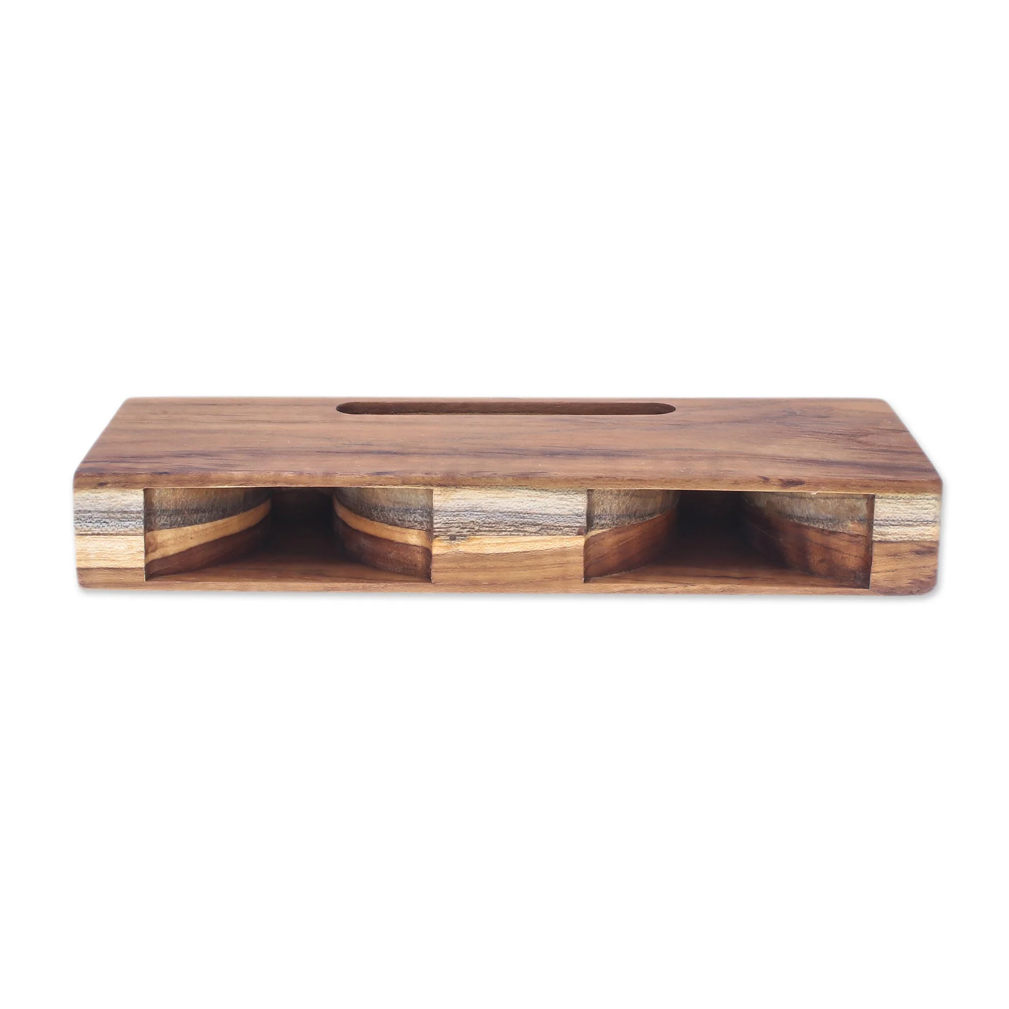 Teak Symphony Handcrafted Teak Wood Phone Speaker from Thailand - Image 5