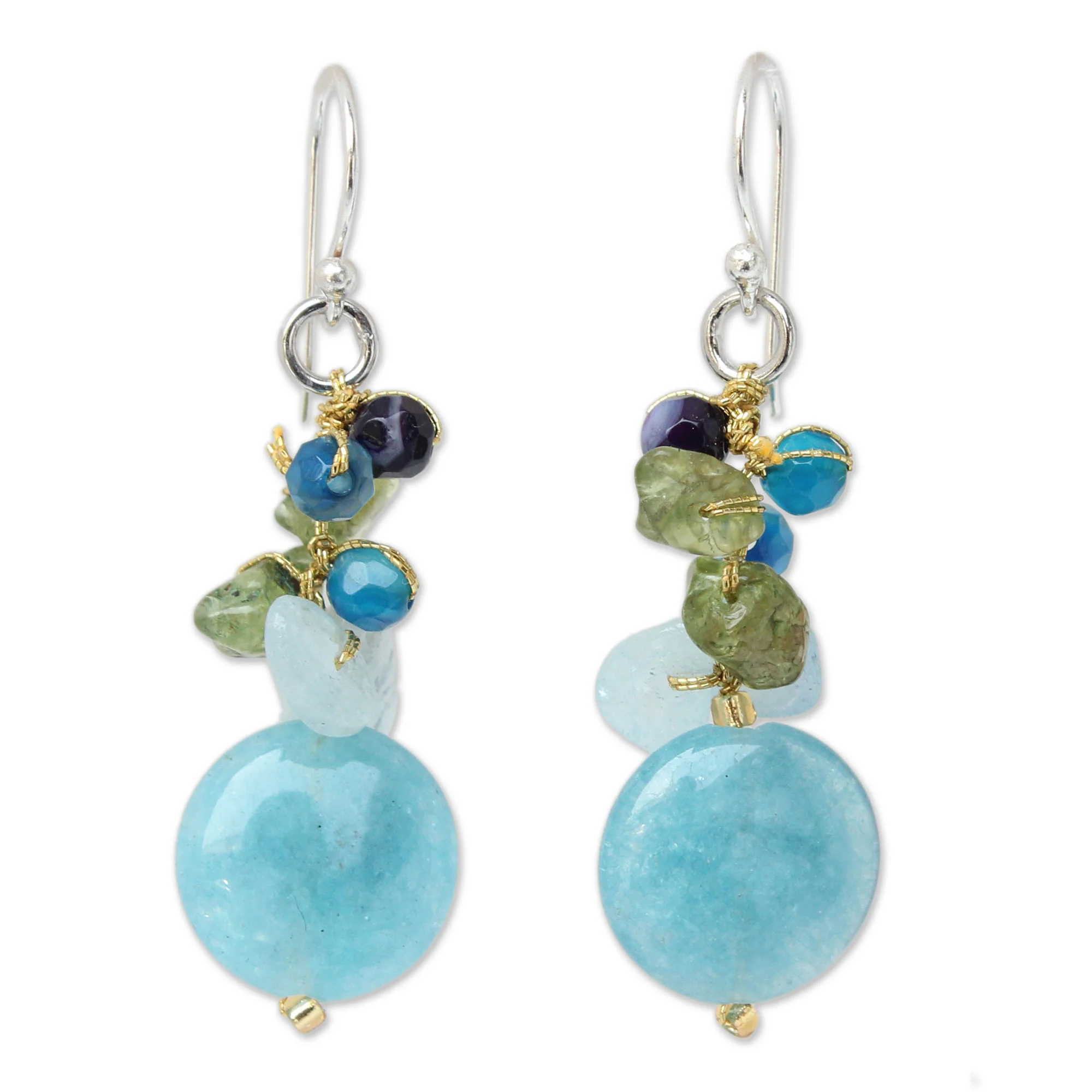 Thai Joy Cluster Earrings - Image 2