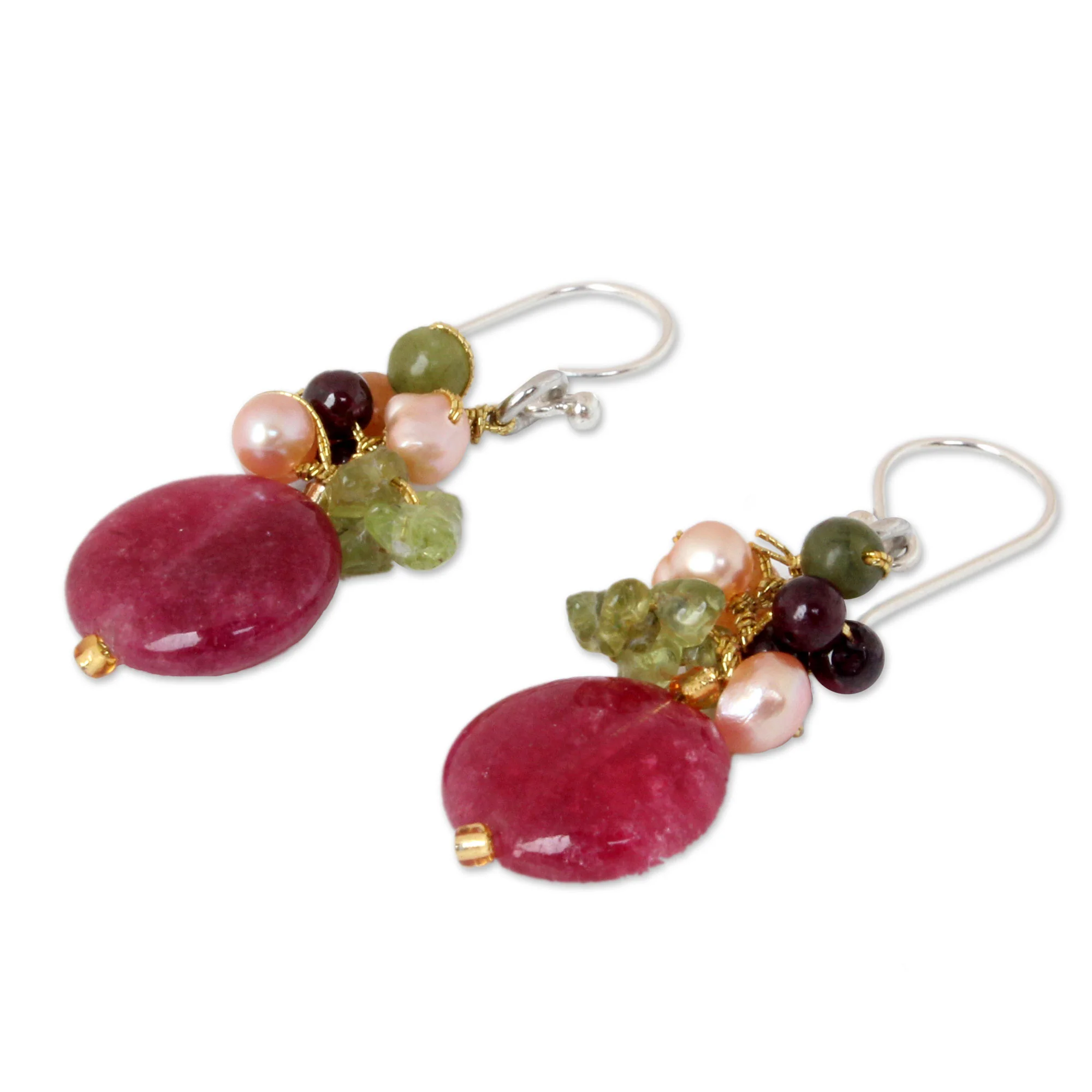 Thai Joy Cluster Earrings - Image 3