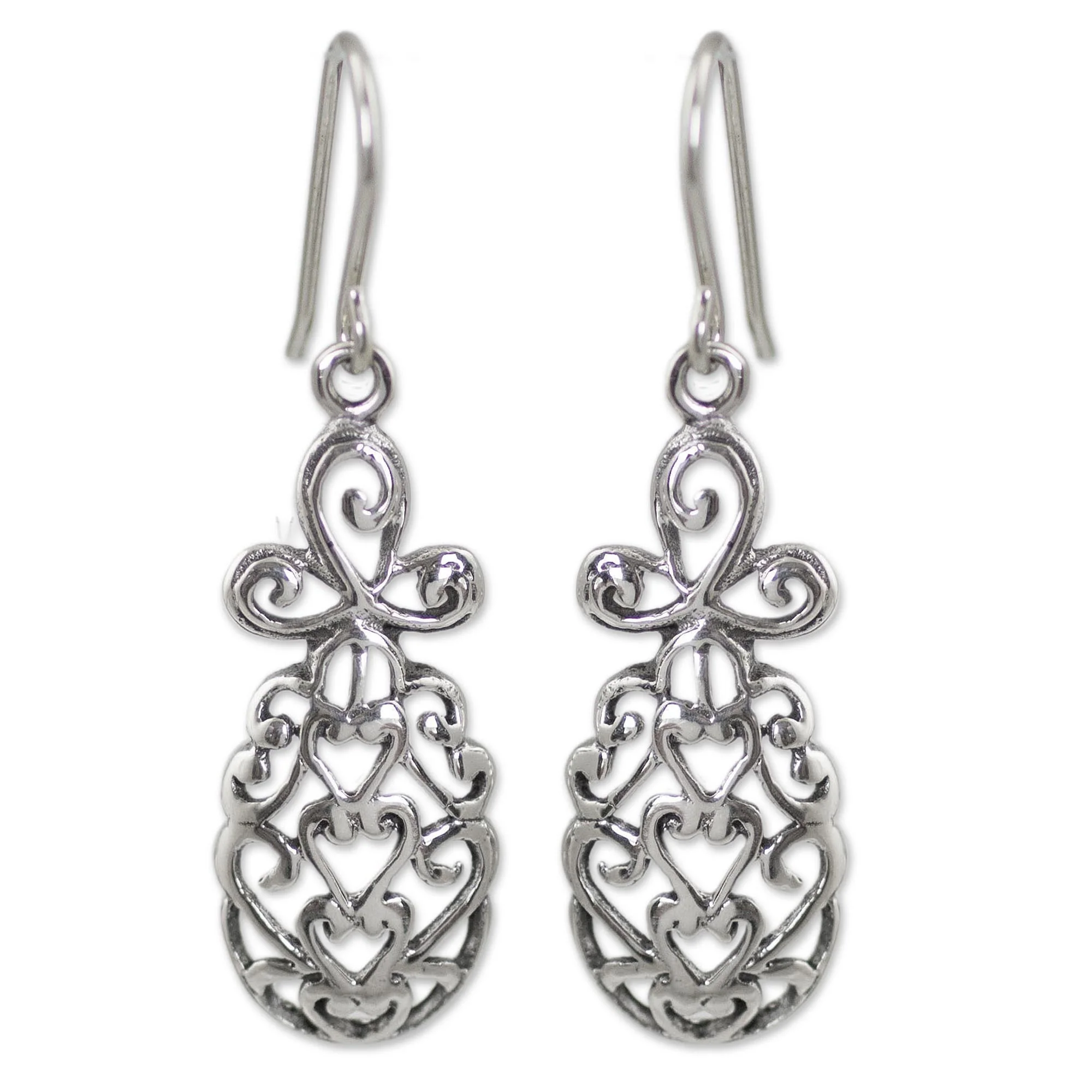 Thai Pineapple Sterling silver dangle earrings - Image 2
