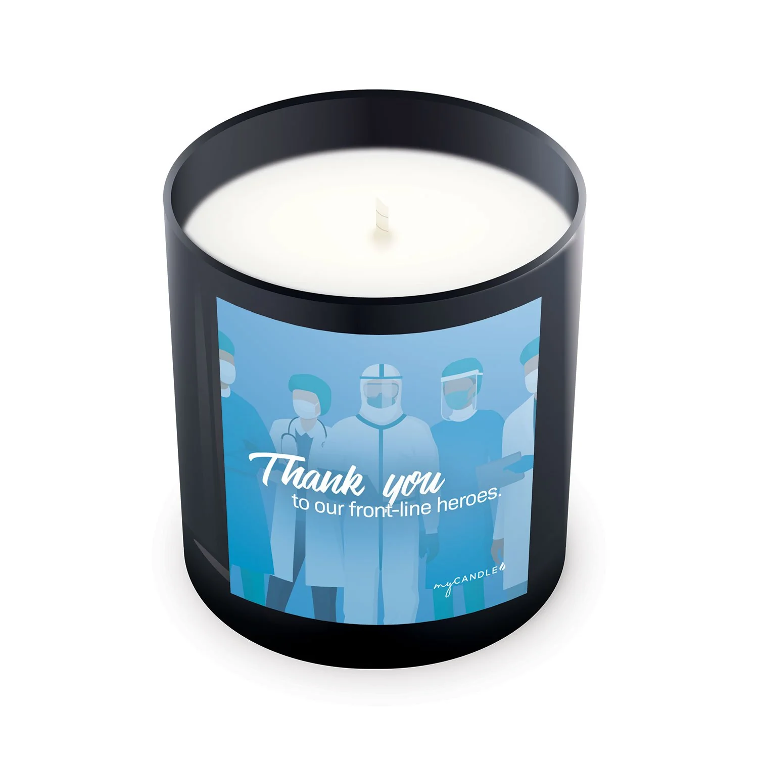 Thank You to Our Frontline Heroes Soy Wax Candle - Image 4