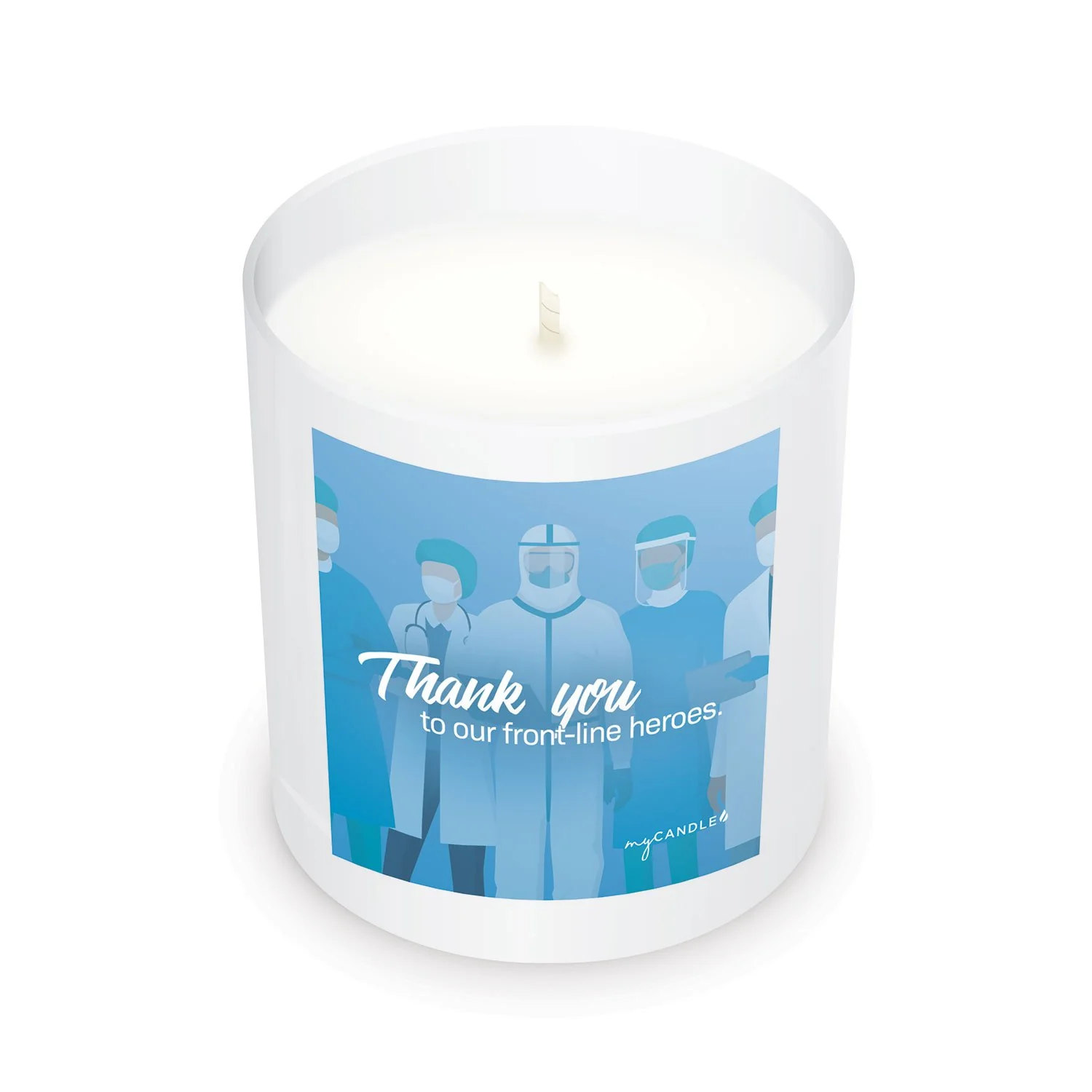Thank You to Our Frontline Heroes Soy Wax Candle - Image 7