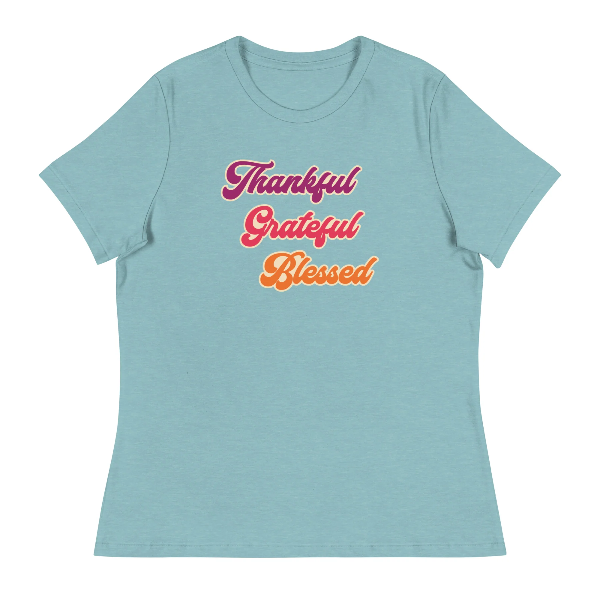 Thankful Grateful Blessed Women's Relaxed T-Shirt - Image 8